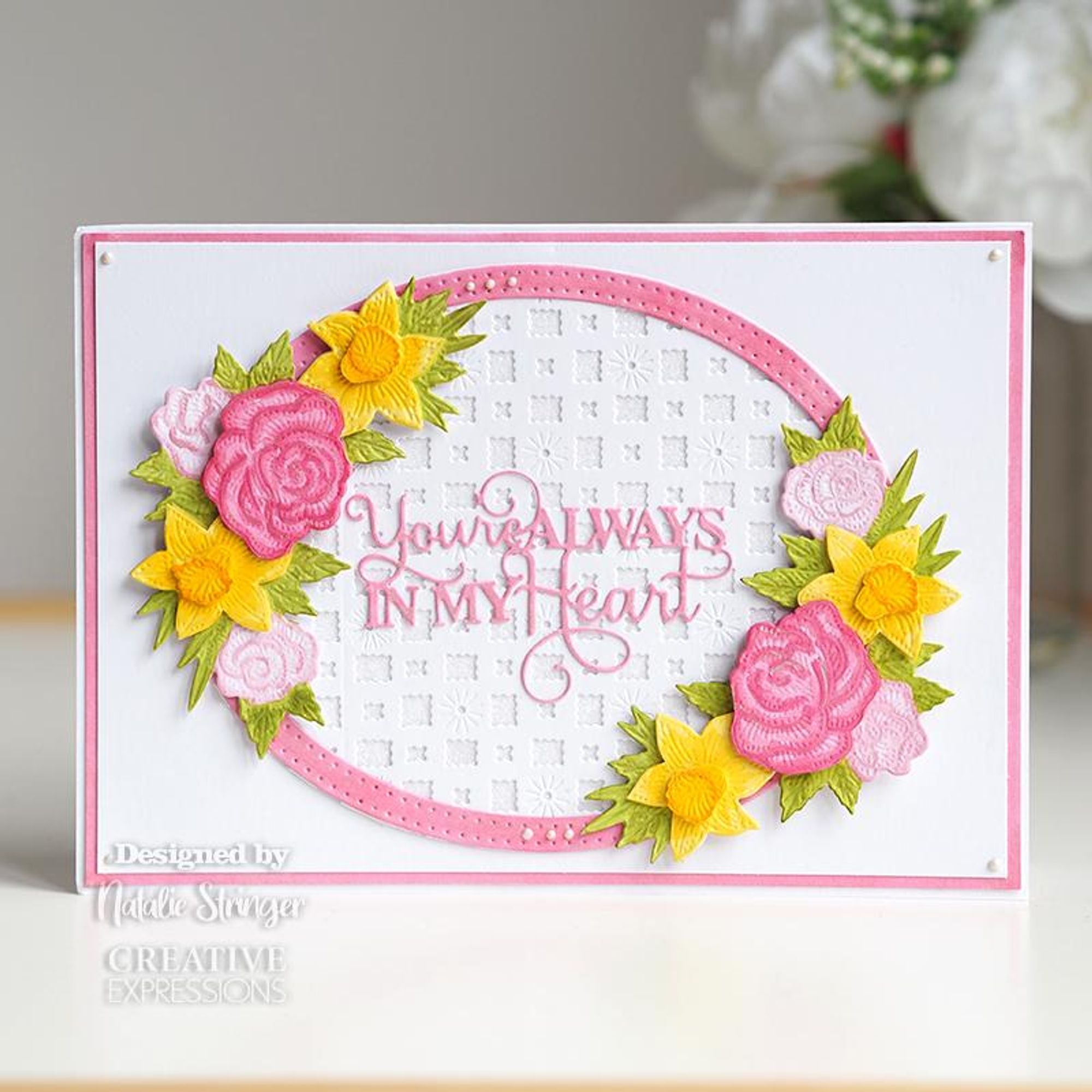 Creative Expressions Sue Wilson Spring Roses & Daffodils StampCuts Die