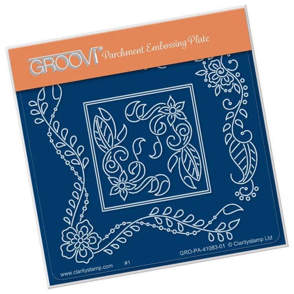Groovi Plate - Tina's Henna Petites A6 Sq