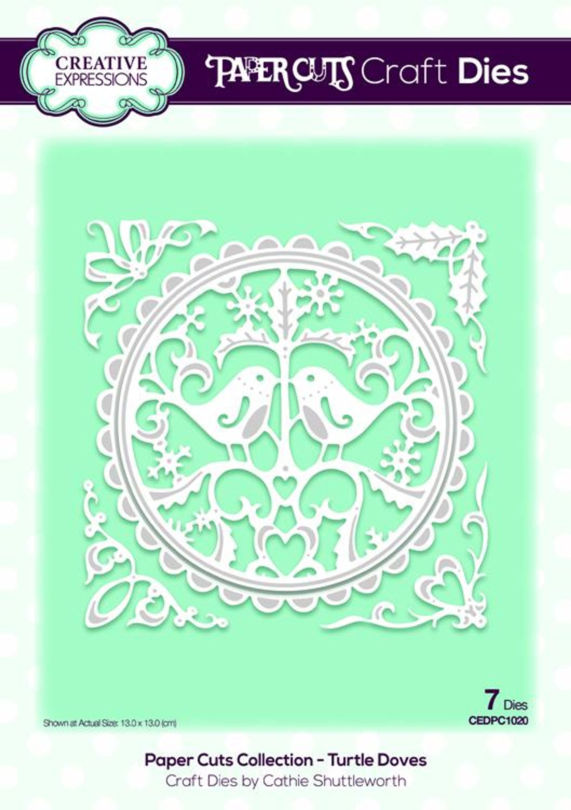 Creative Expressions Die Paper Cuts Collection - Turtle Doves