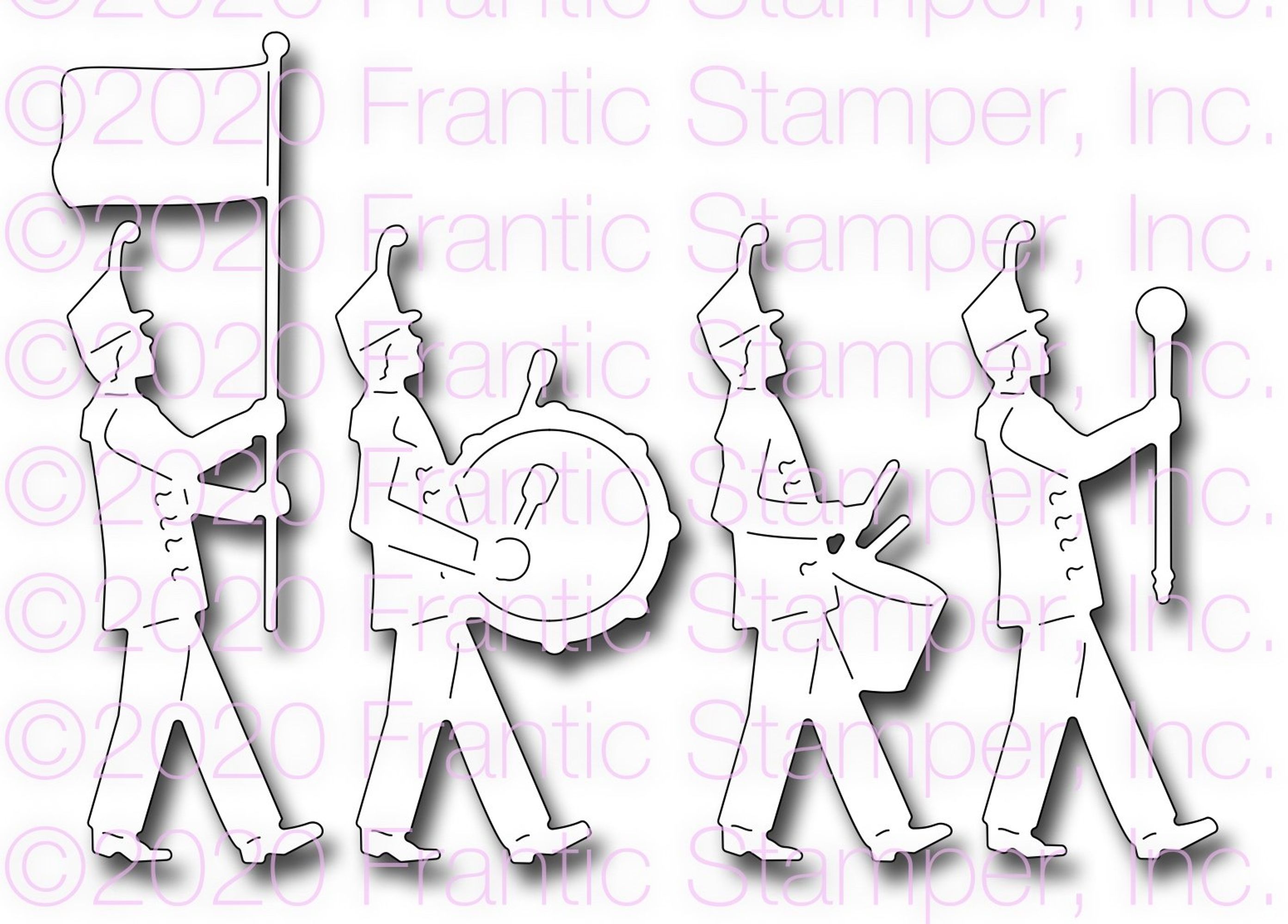 Frantic Stamper Precision Die - Parade Drum Line