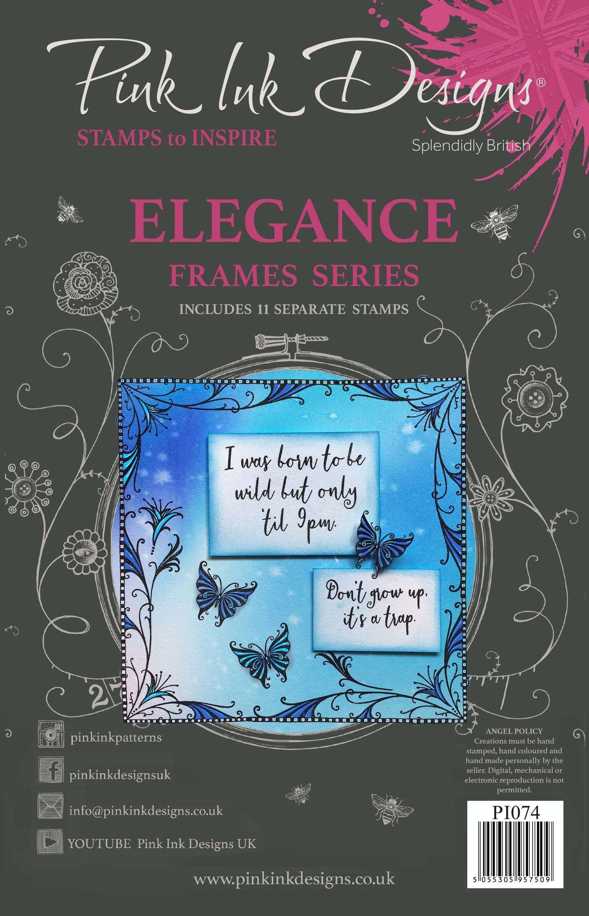 Elegance A5 Clear Stamp Set