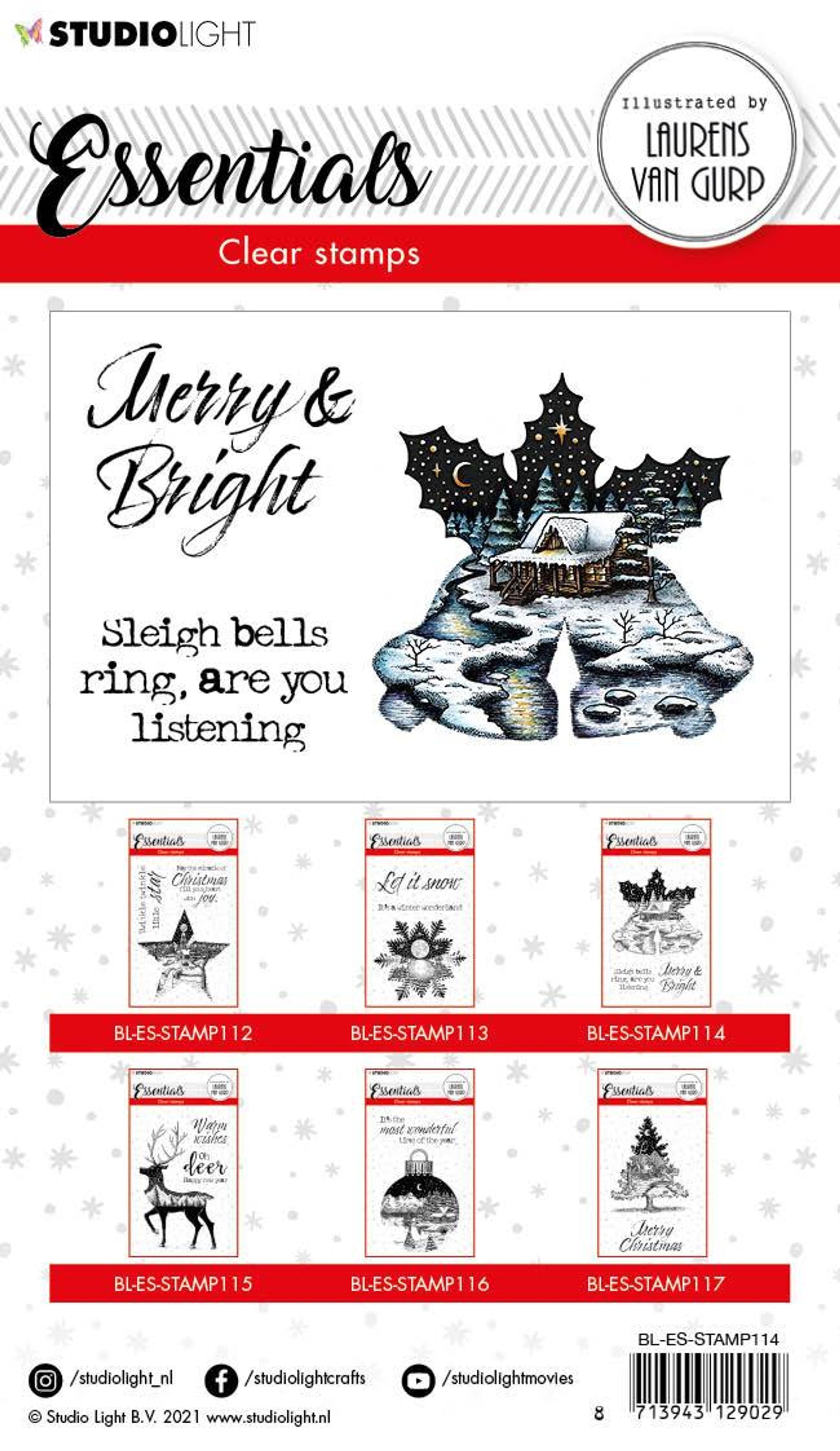 BL Clear Stamp Christmas Bells Essentials 105x148mm nr.114