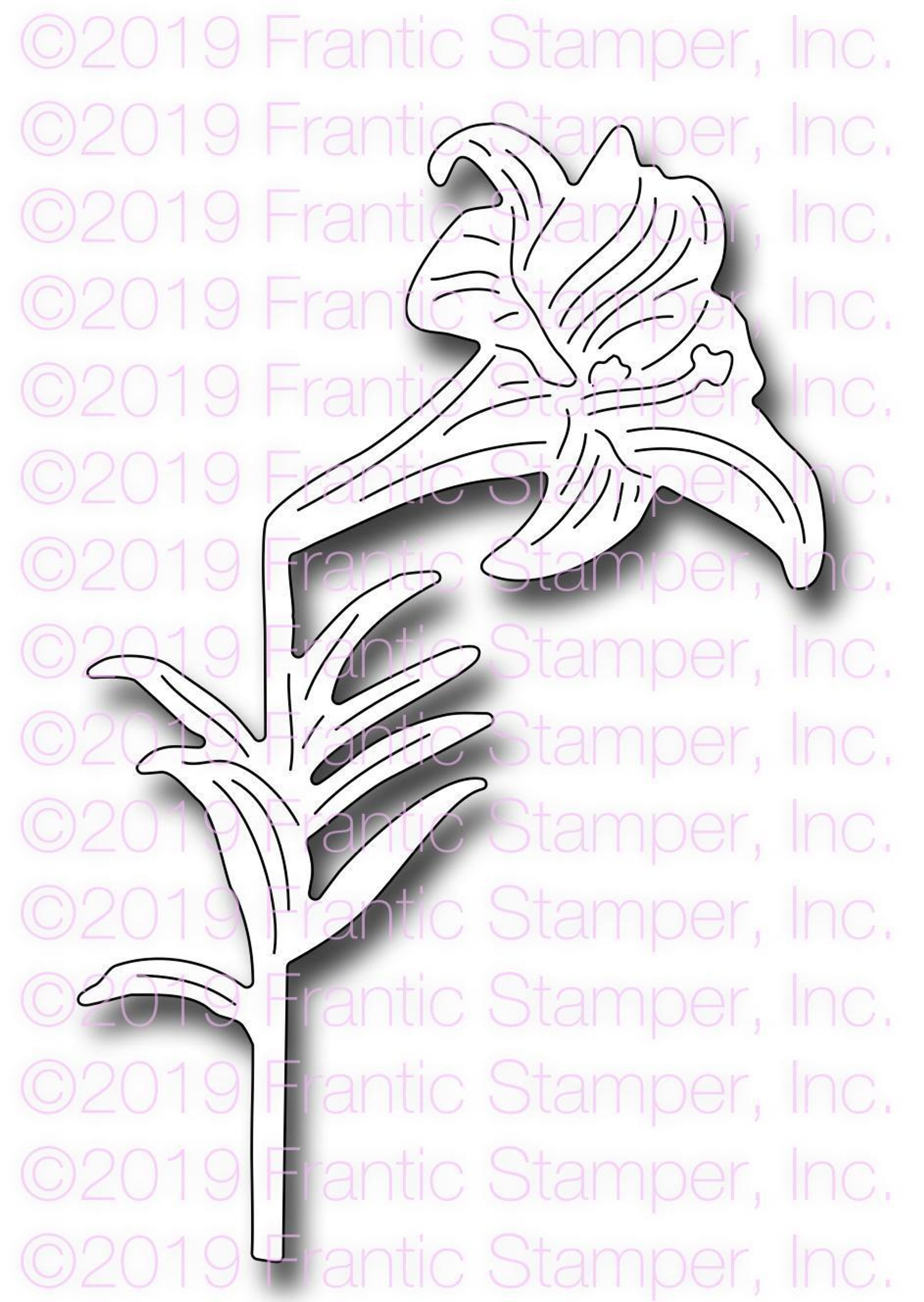 Frantic Stamper Precision Die - Botanical Easter Lily