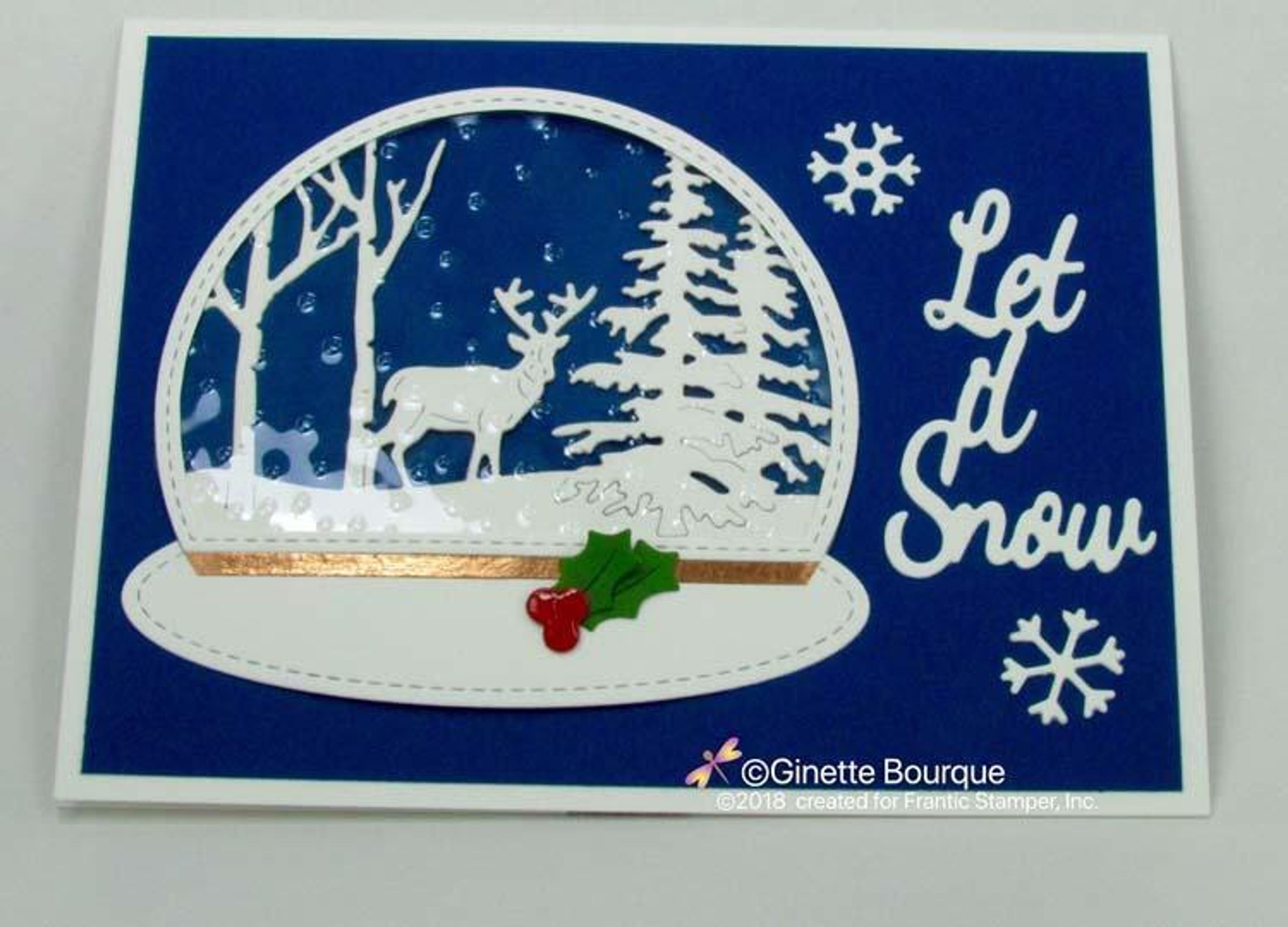 Frantic Stamper Precision Die - Semicircle Winter Scene