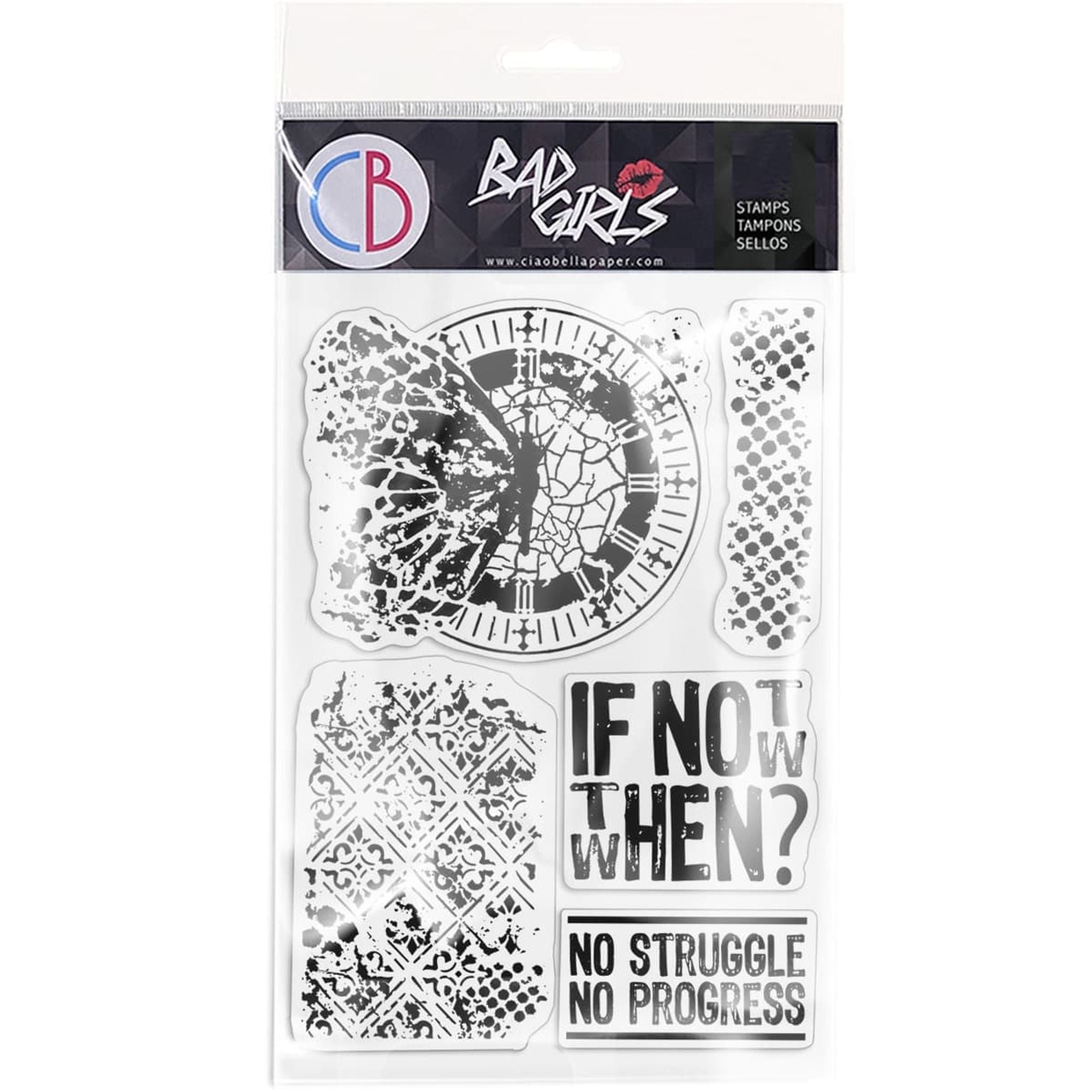 Ciao Bella Clear Stamp Set 4"x6" If Not Now When
