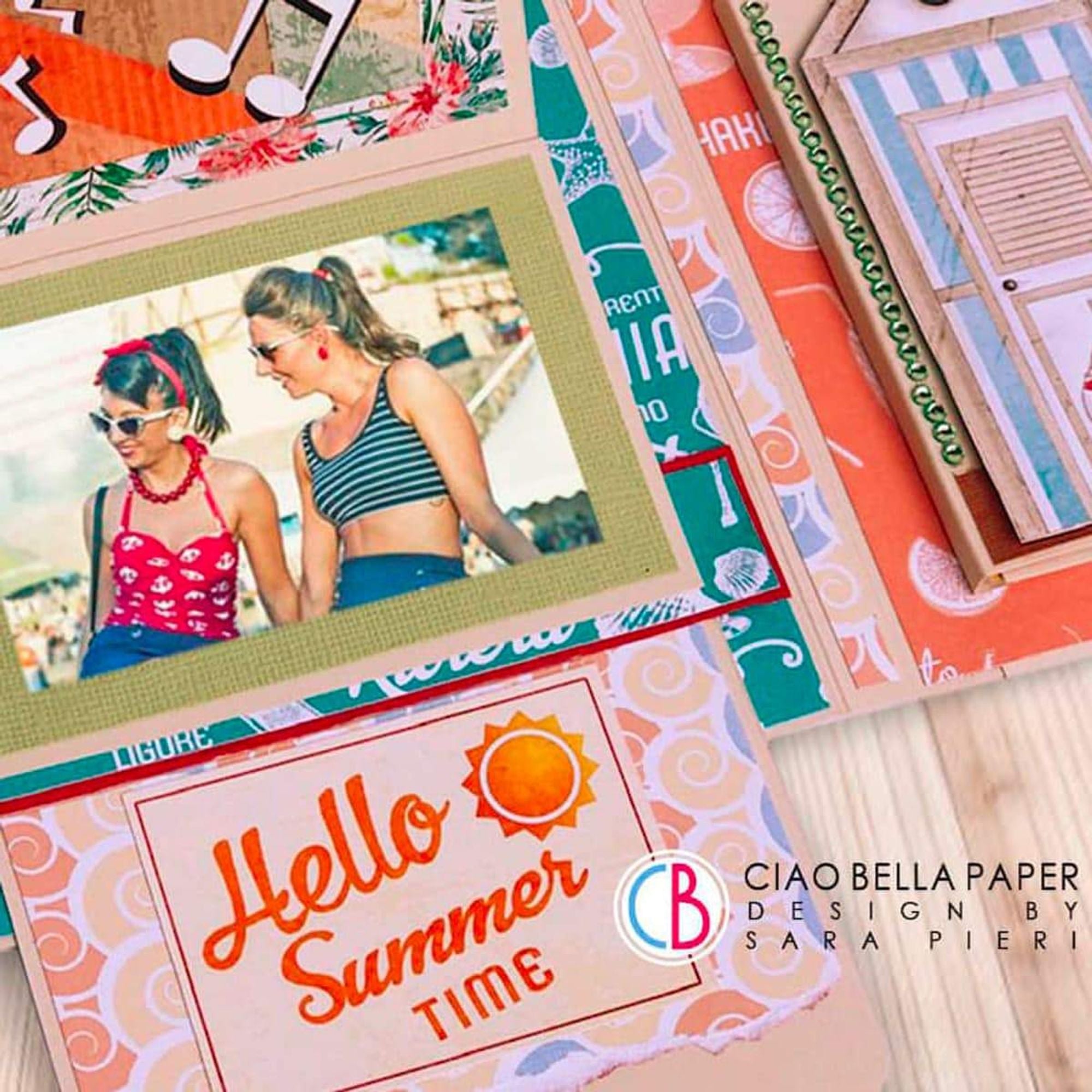 Ciao Bella Summer Tales Patterns Pad 12"x12" 8/Pkg