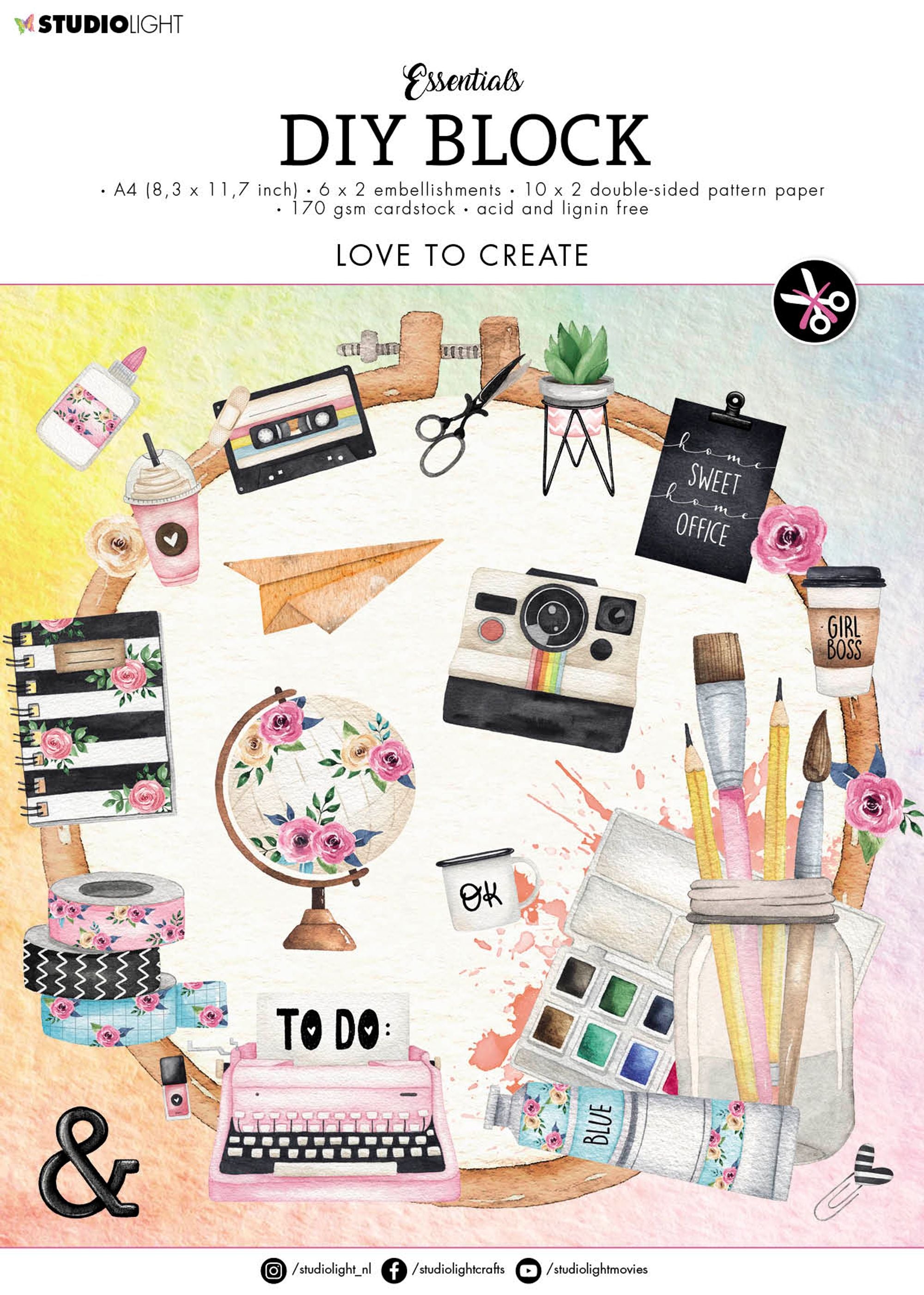 SL DIY Block Love To Create Essentials 294x210xmm 1 PC nr.16