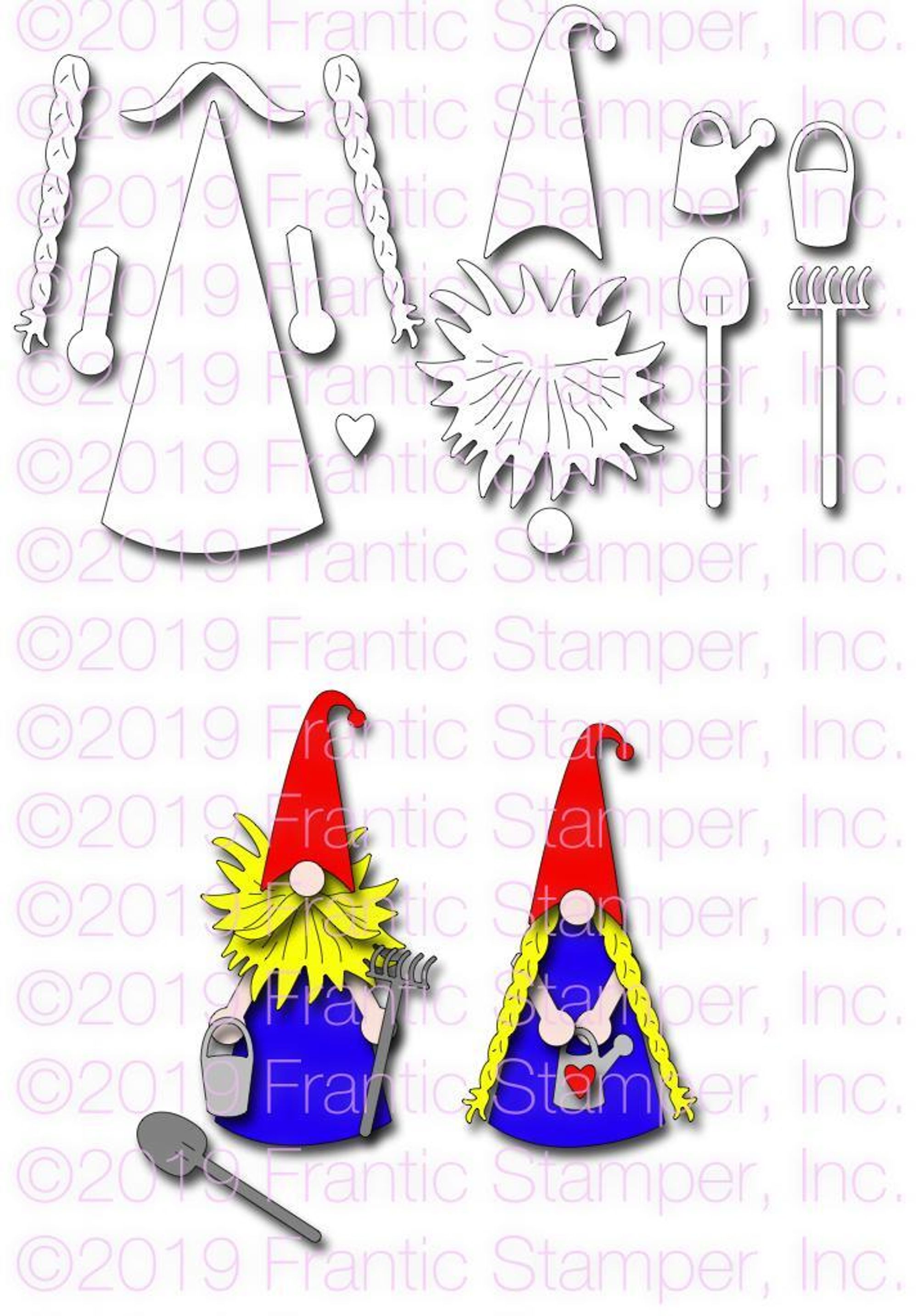 Frantic Stamper Precision Die - Folksy Gnome