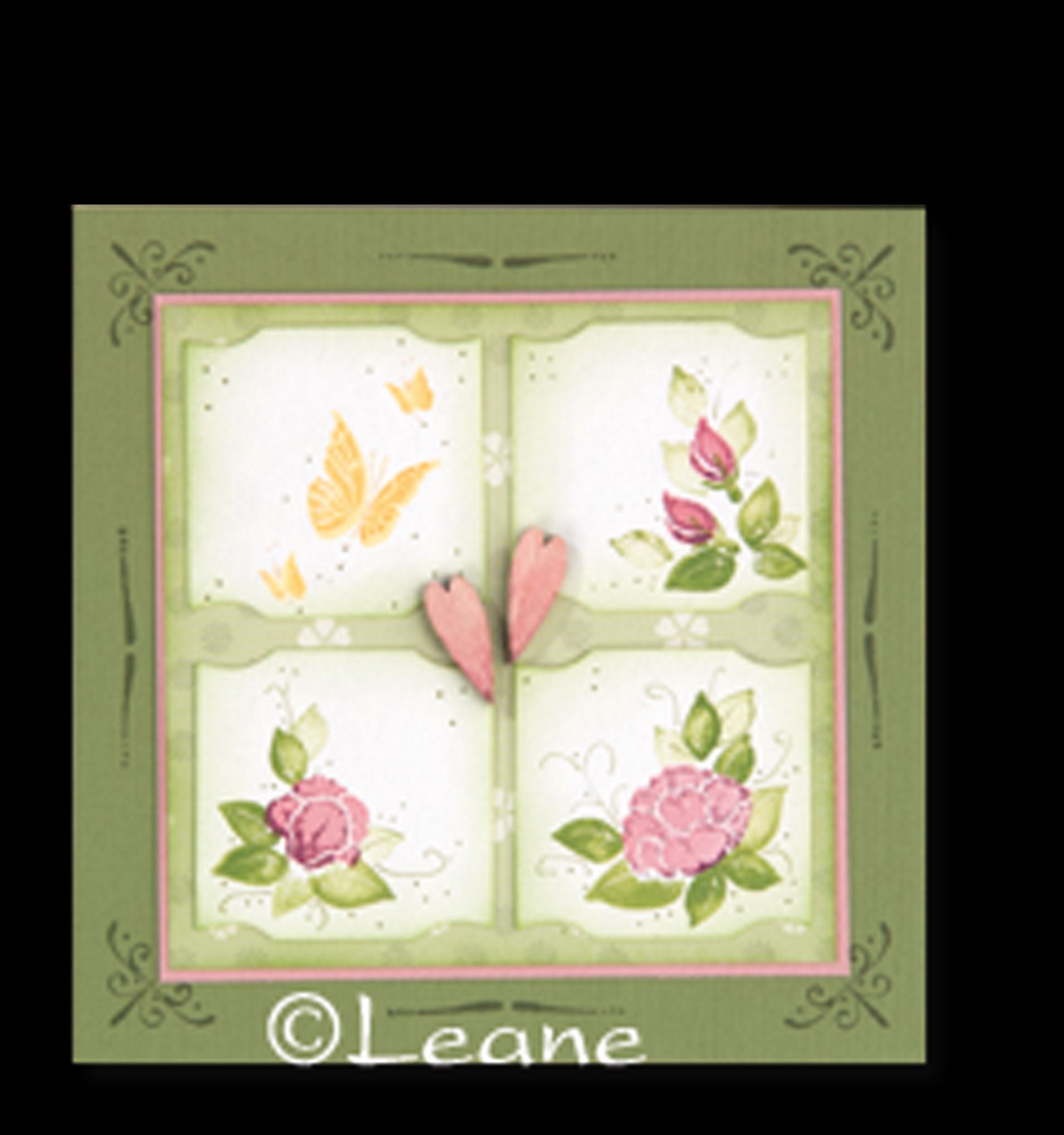 LeCreaDesign clear stamp small Butterflies