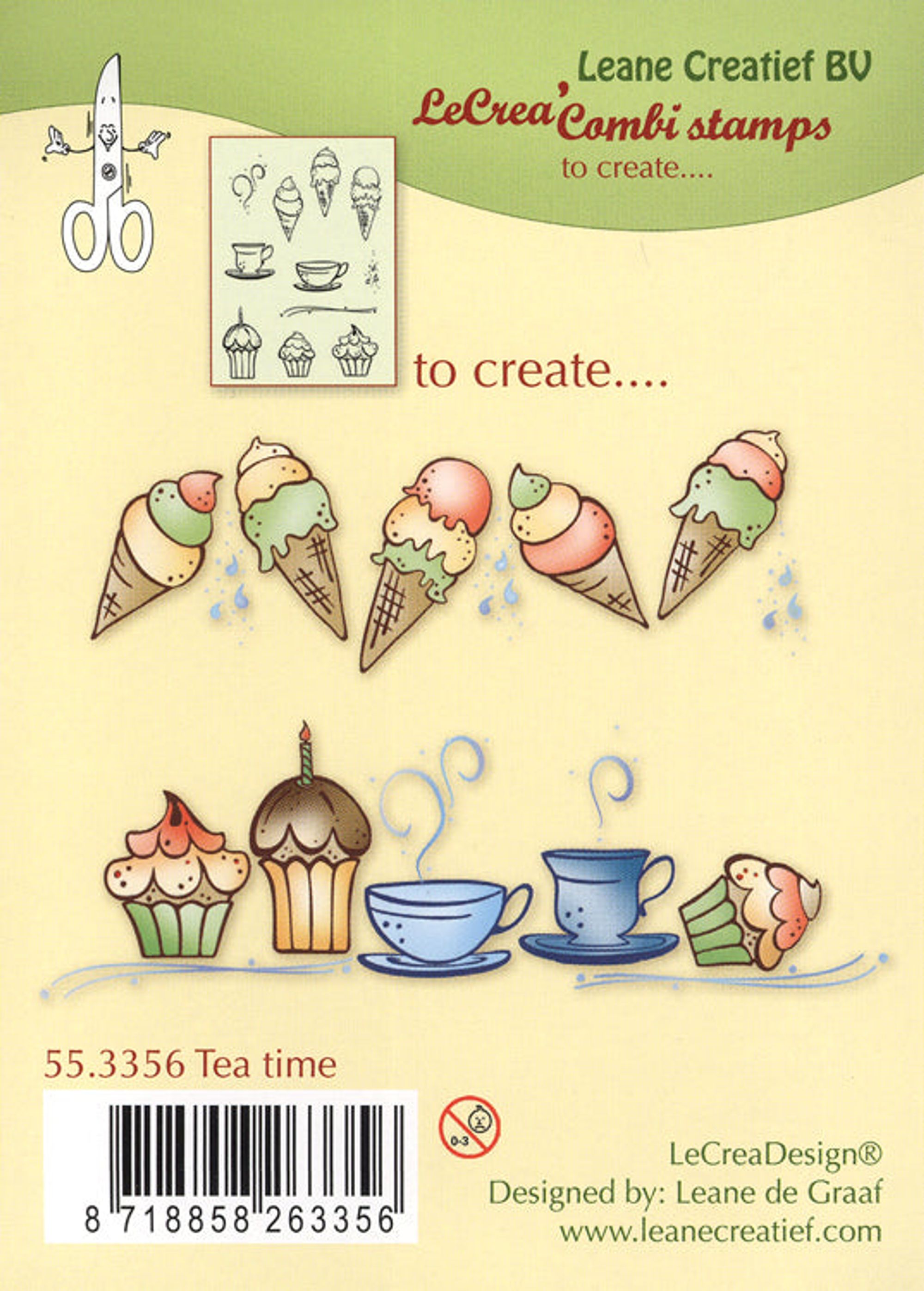 LeCrea Clear Stamp - Tea Time