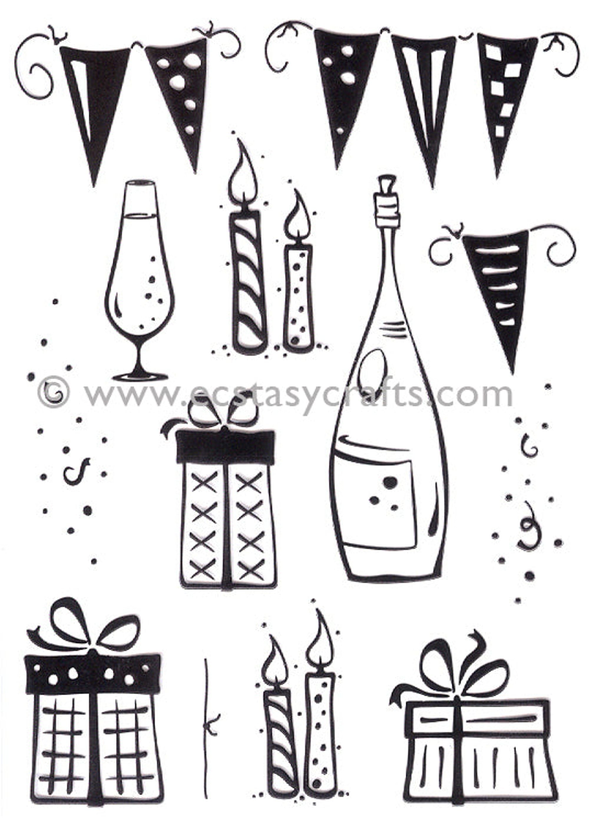 LeCrea Clear Stamp - Party