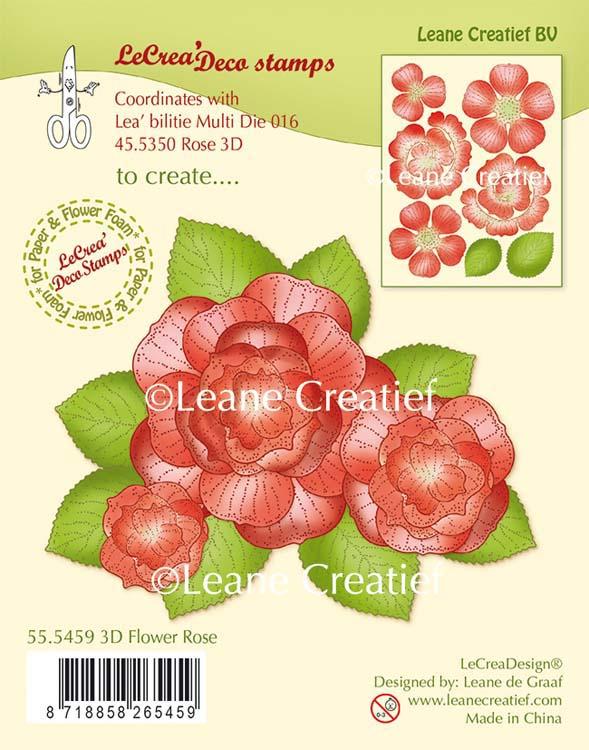 Lecreadesign Clear Stamp 3D Flower Rose
