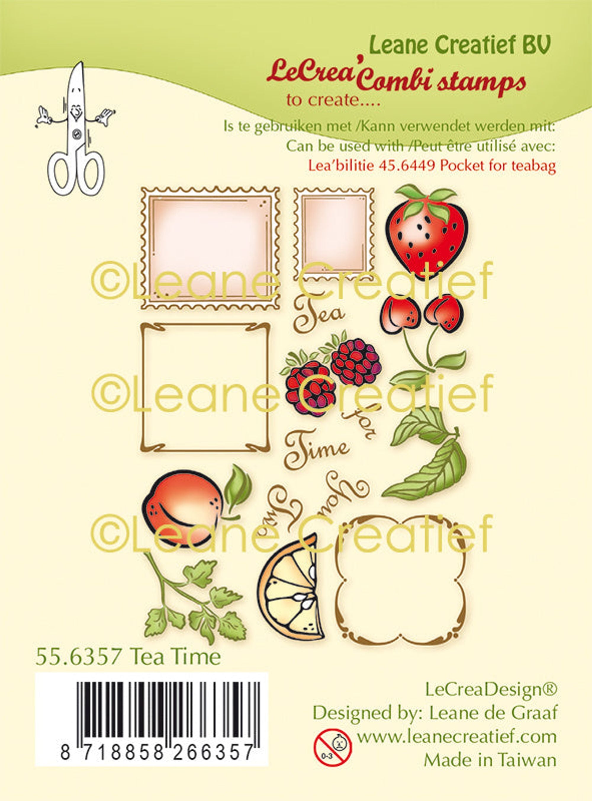 Lecreadesign Combi Clear Stamp Tea Time