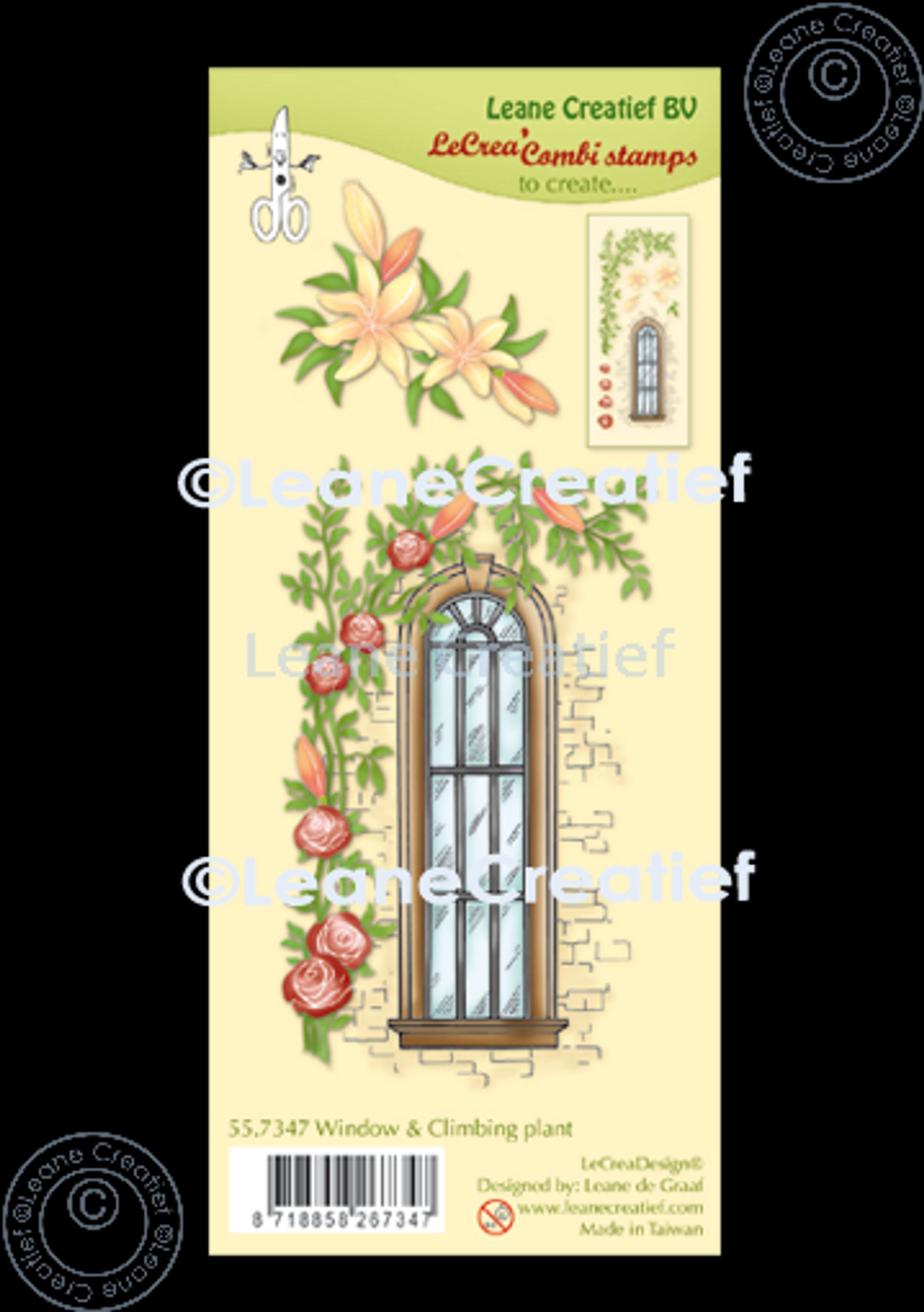 Lecreadesign Combi Clear Stamp Window With Climbing Plant