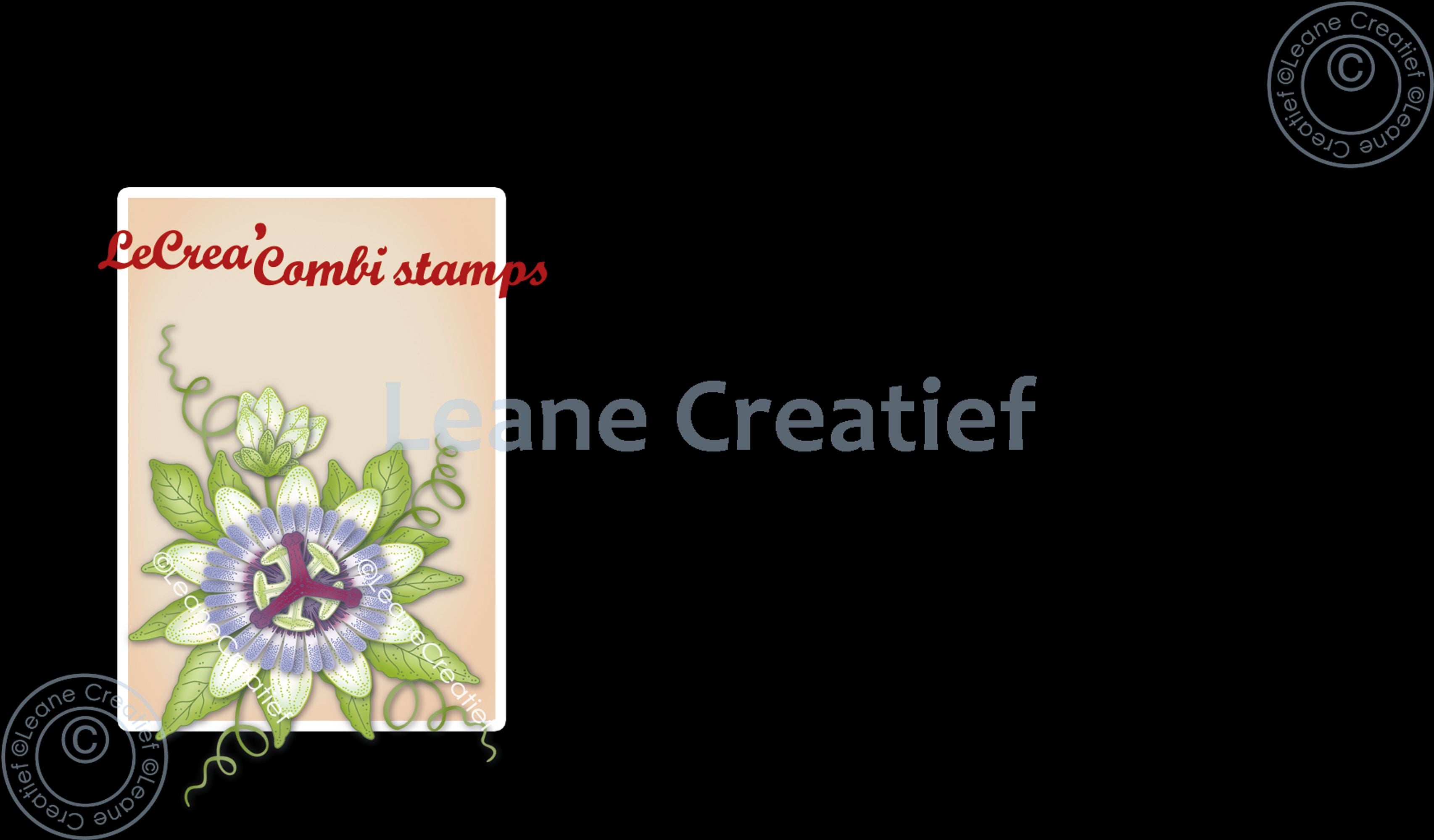 Lecreadesign Deco Clear Stamp Passion Flower 3D