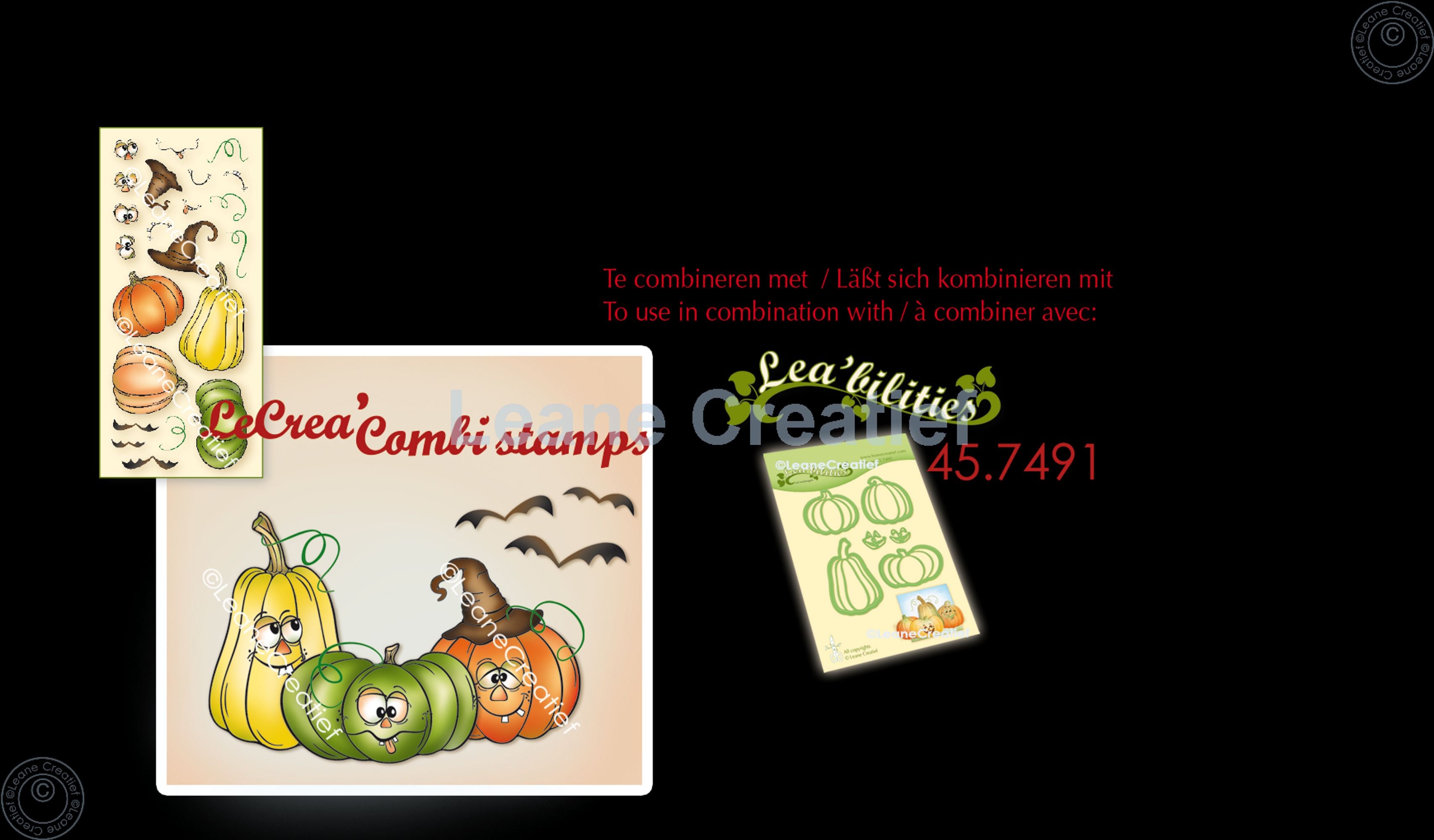 LeCreaDesign Combi Clear Stamp Pumpkins