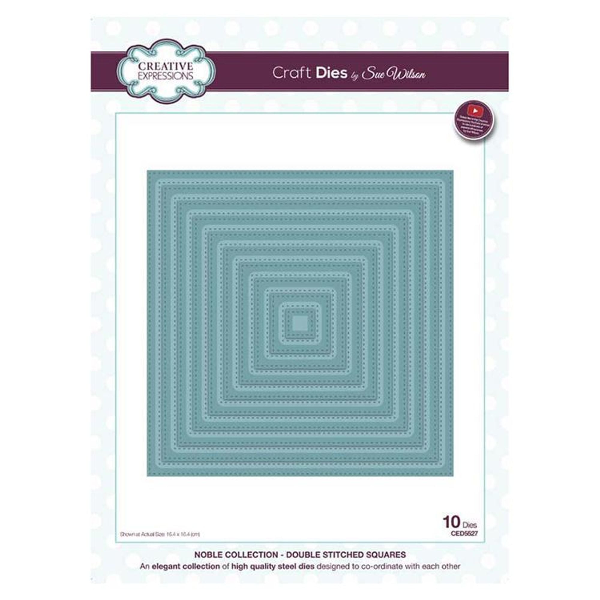 Creative Expressions Noble Collection Double Stitched Squares