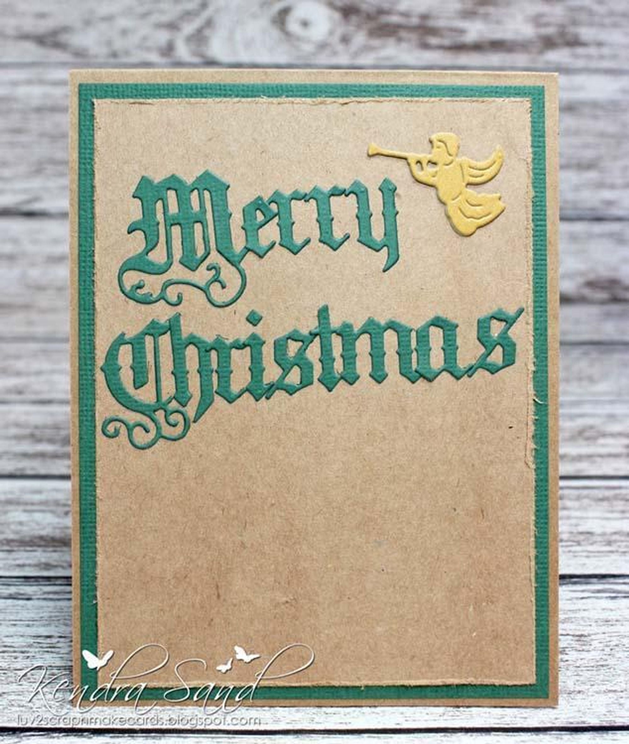 Frantic Stamper Precision Die - Old English Merry Christmas