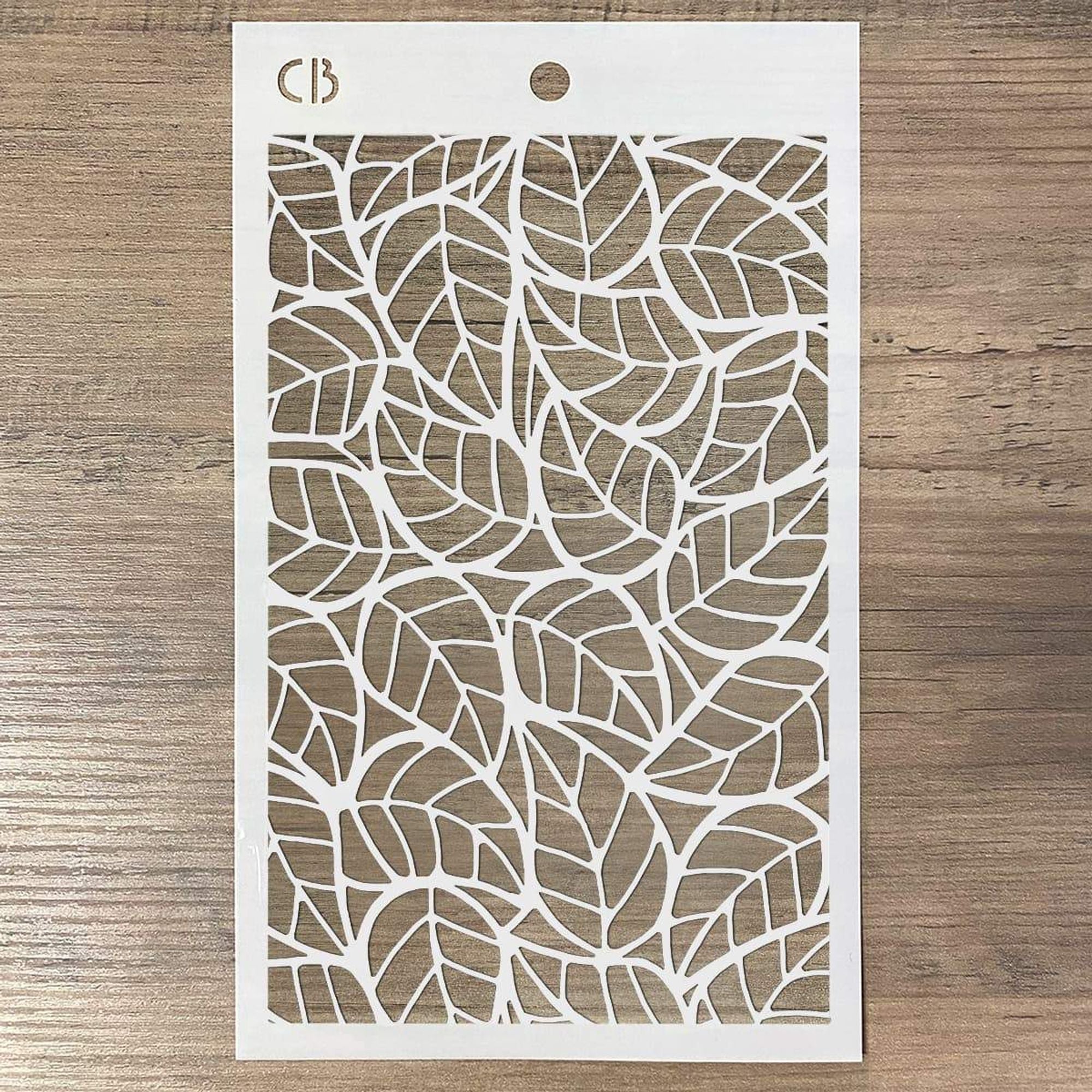 Ciao Bella Texture Stencil 5"x8" Leaves
