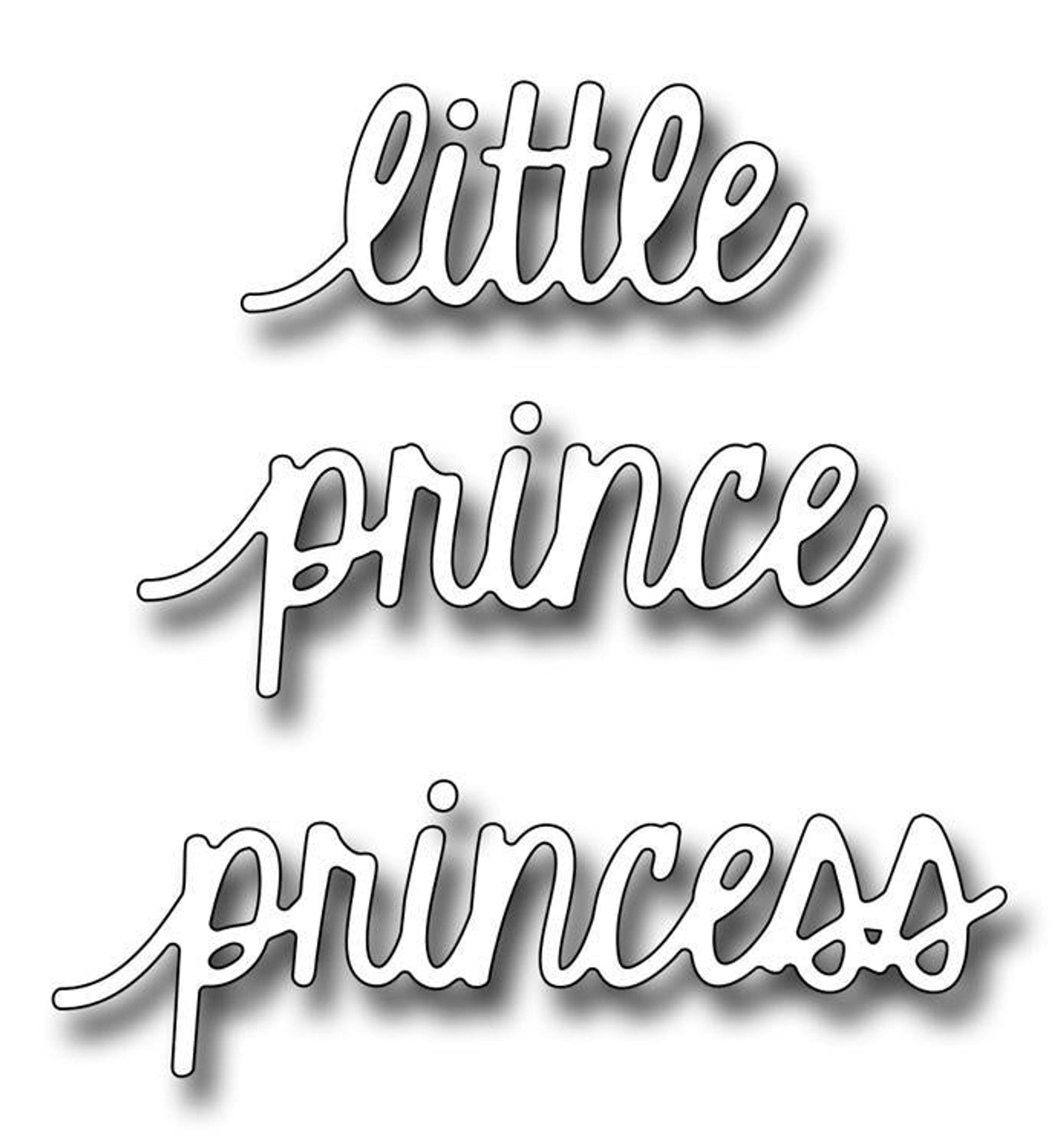 Frantic Stamper Precision Die - Little Prince Princess