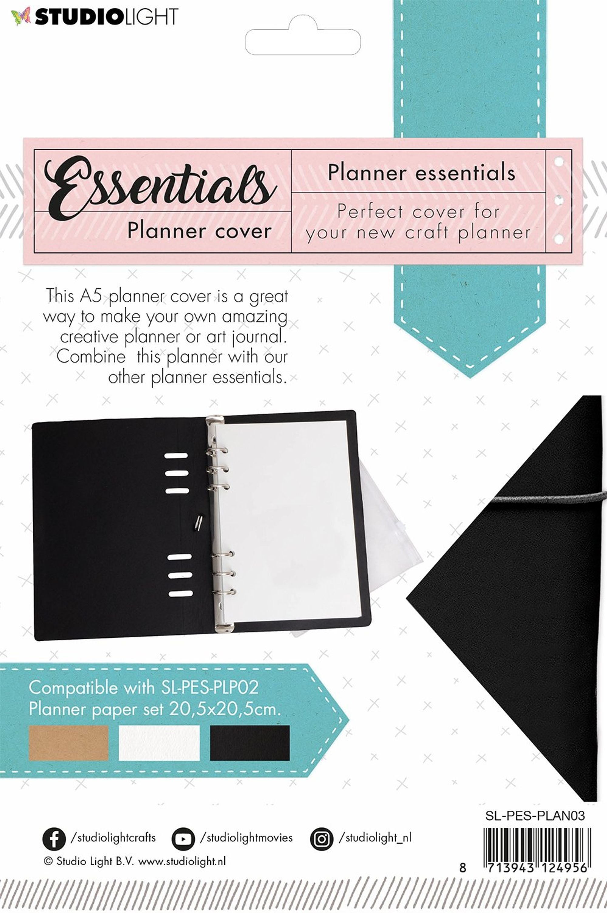 SL Planner Black Planner Essentials 180x232x33mm nr.03