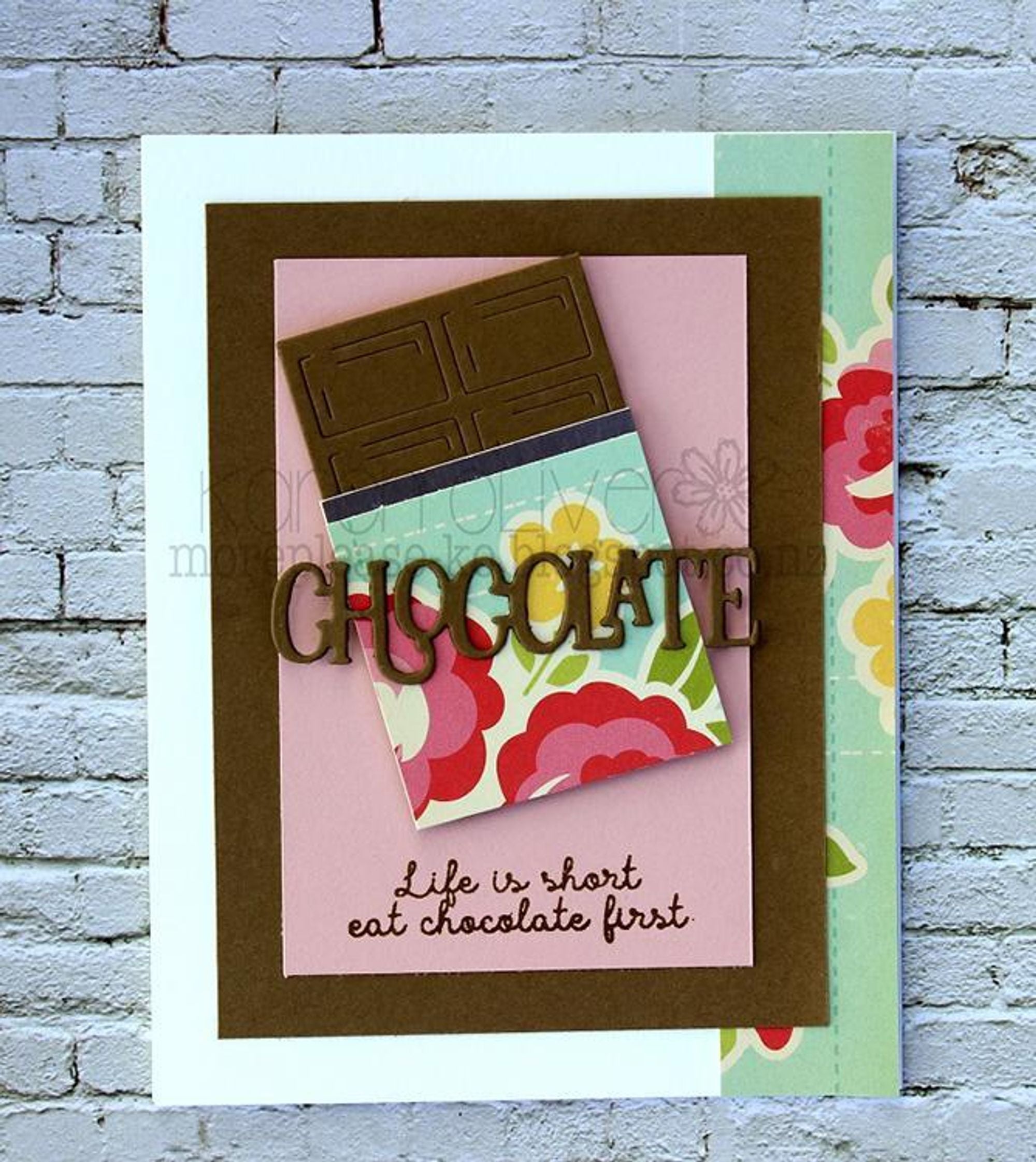Frantic Stamper Precision Die - Chocolate Bar Card Panel
