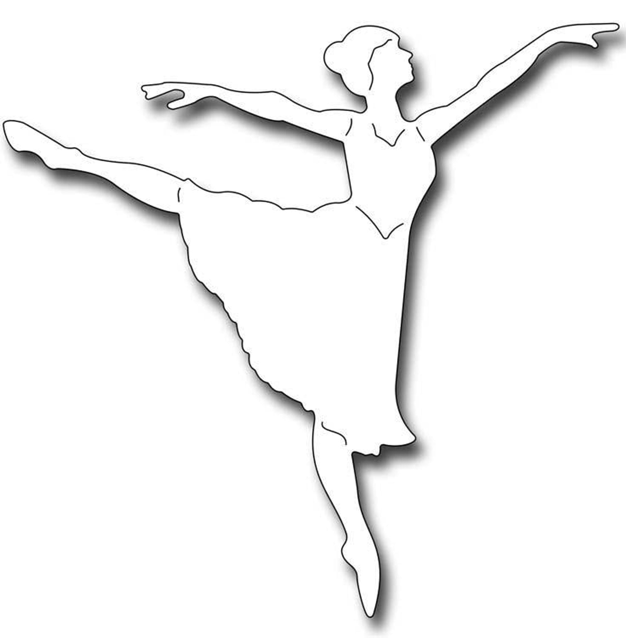 Frantic Stamper Precision Die - Ballerina Arabesque