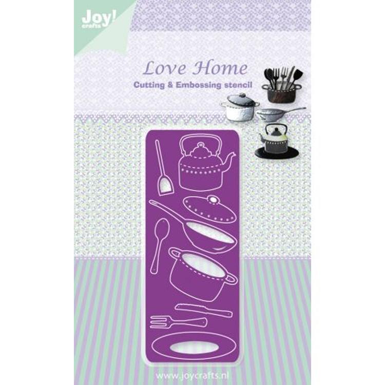 Joy! Crafts Dies - Love Home - Cutlery and Pans