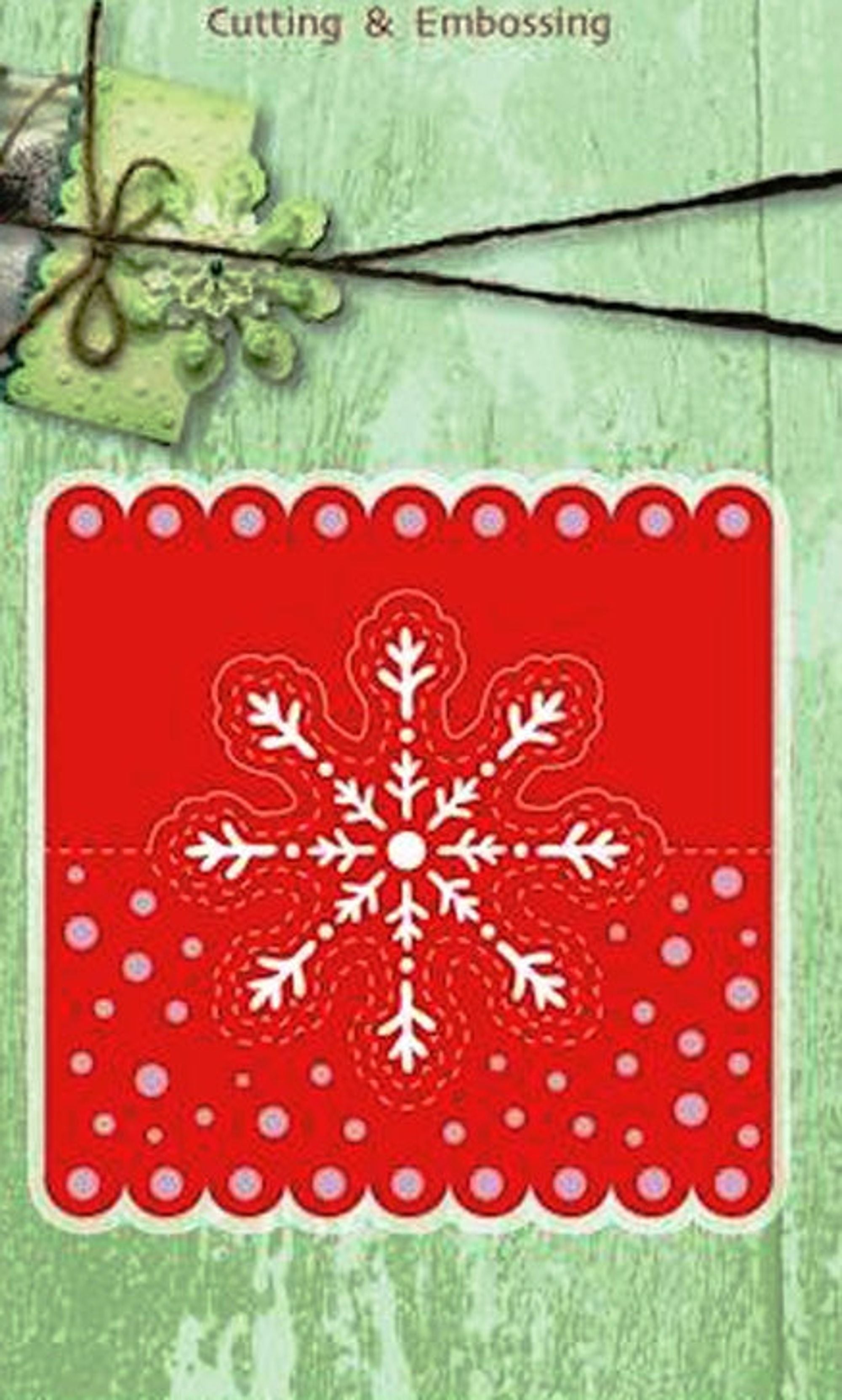 Cutting and Embossing die - Headcard snowflake