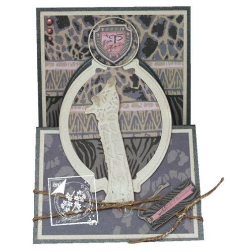 Cutting and Embossing Giraffe