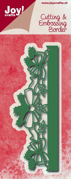 Joy! Crafts Cutting stencil - Bowborder Christmas