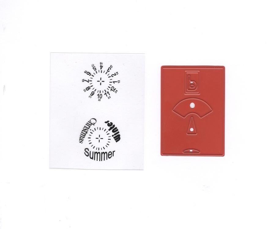 Cut & Deboss die /Clearstamp  - Parking card