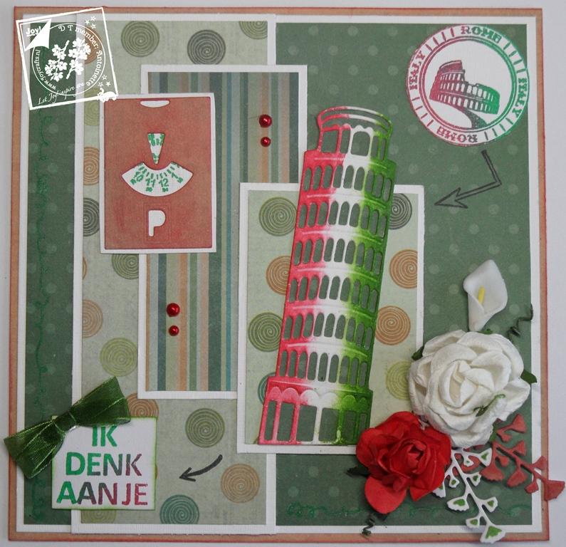 Cut & Deboss die /Clearstamp  - Parking card