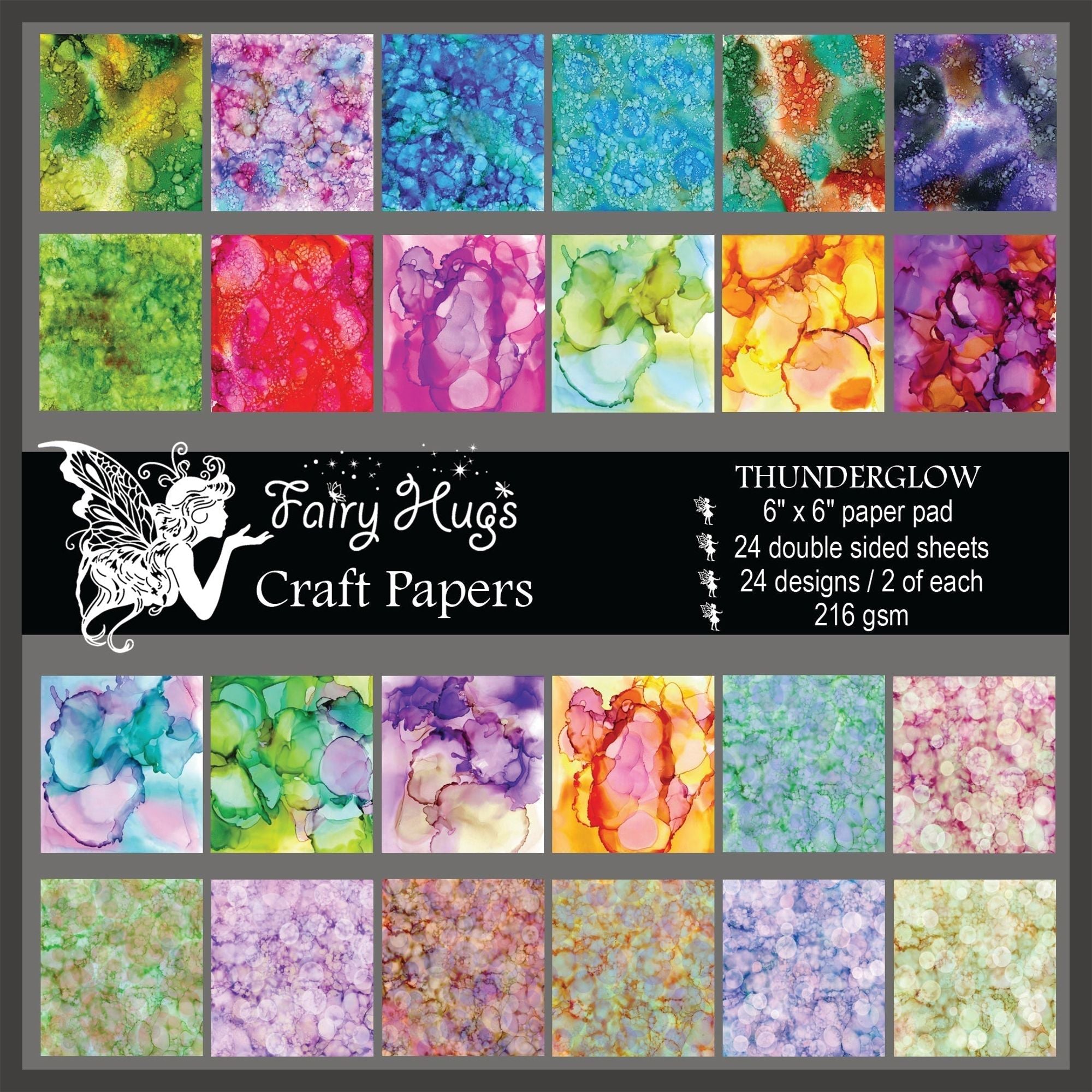 Fairy Hugs - 6" x 6" Paper Pad - Thunderglow