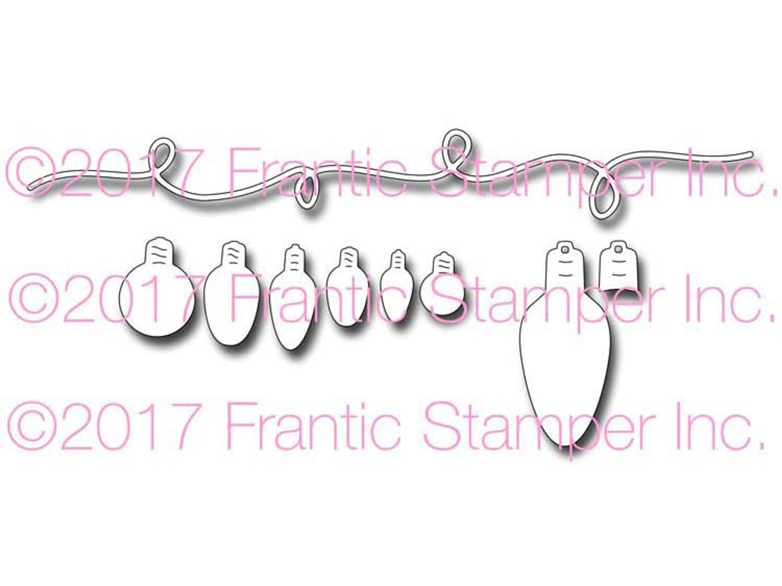 Frantic Stamper Precision Die - String Of Lights