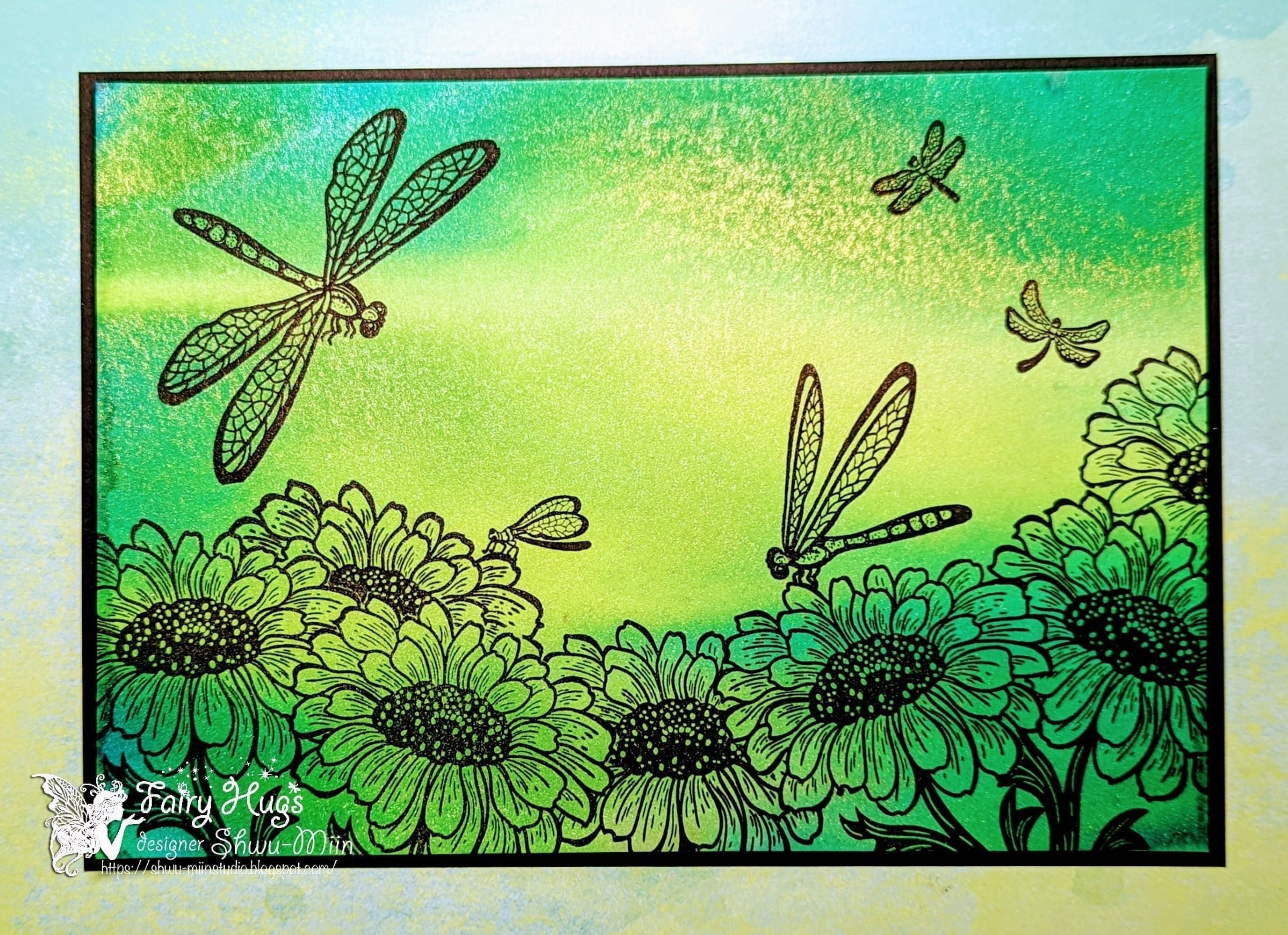 Fairy Hugs Stamps - Sunflower