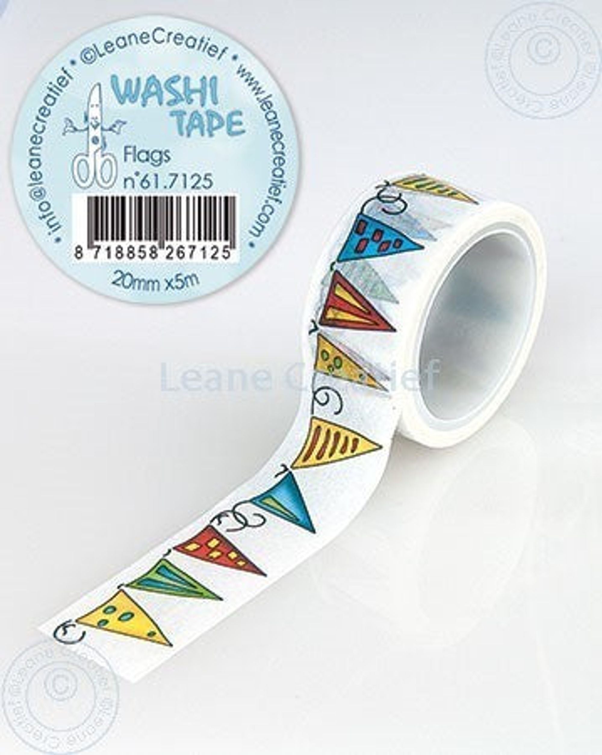 Washi Tape Flags 20mm x 5m