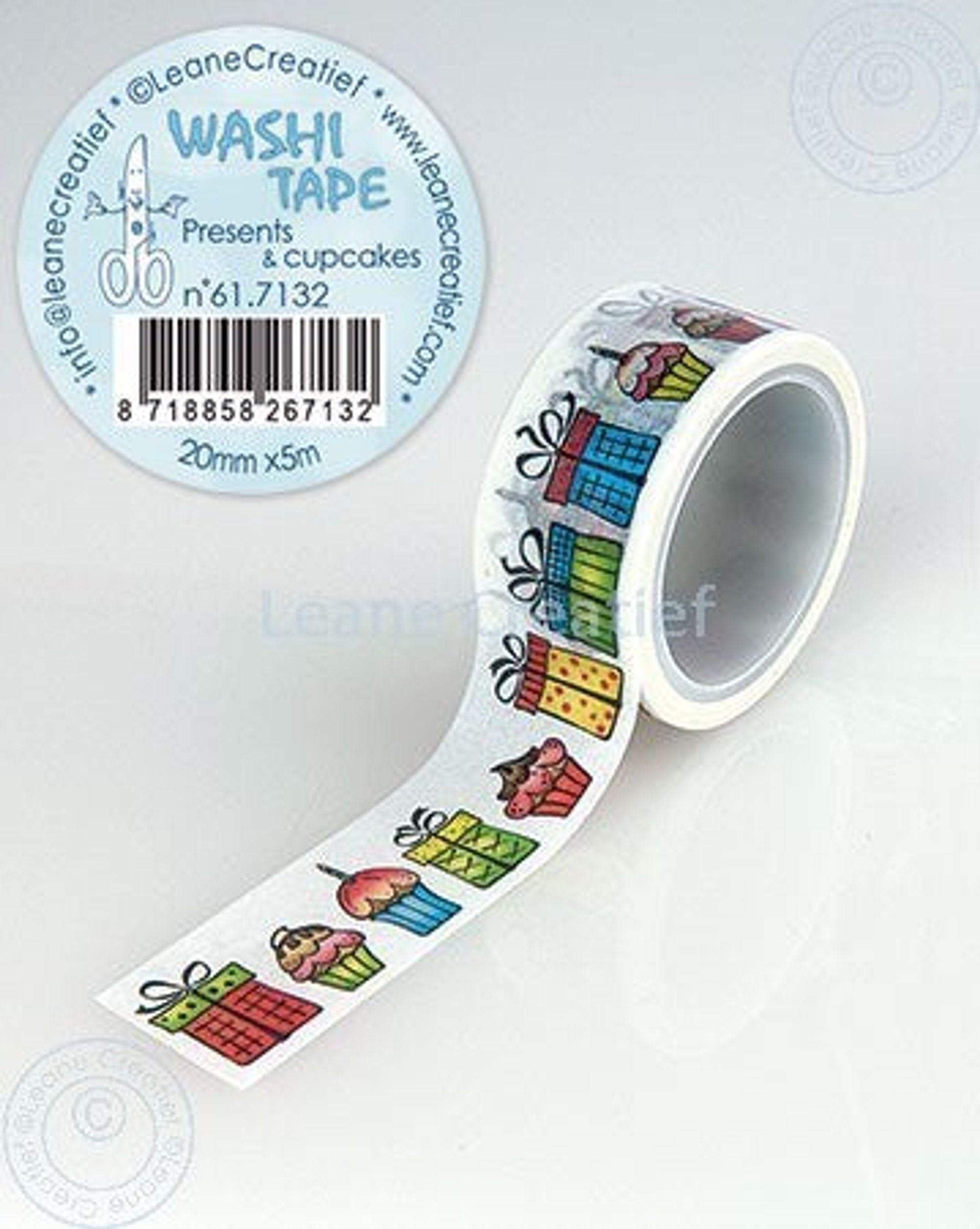 Washi Tape Presents & Cupcakes 20mm x5m