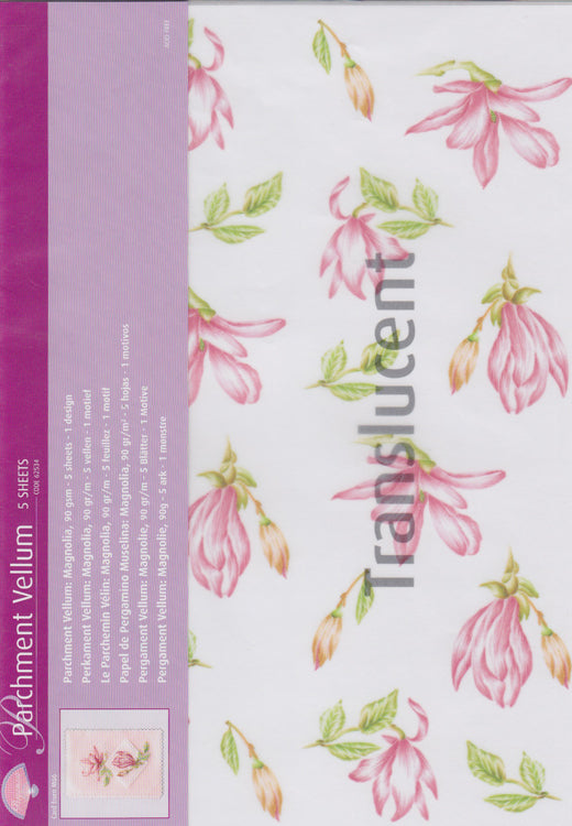 Vellum magnolia (5 sheets)
