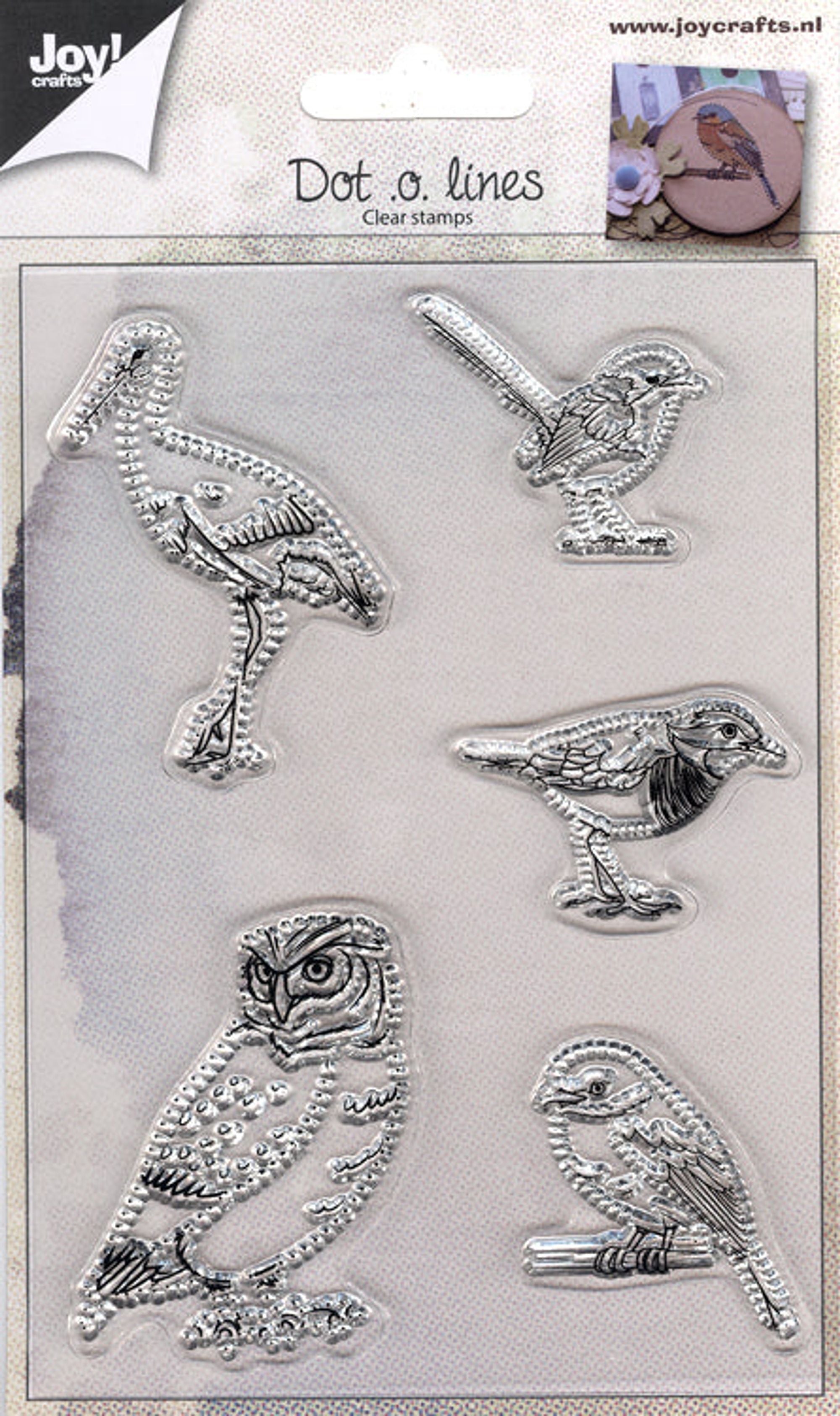Joy Crafts - Clear Stamp Set - Dot-O-Lines Birds