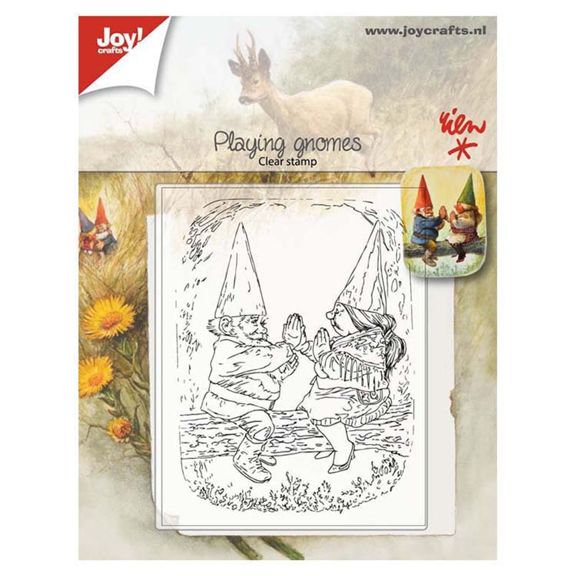 Joy! Crafts Clear Stamp - Playing Gnomes