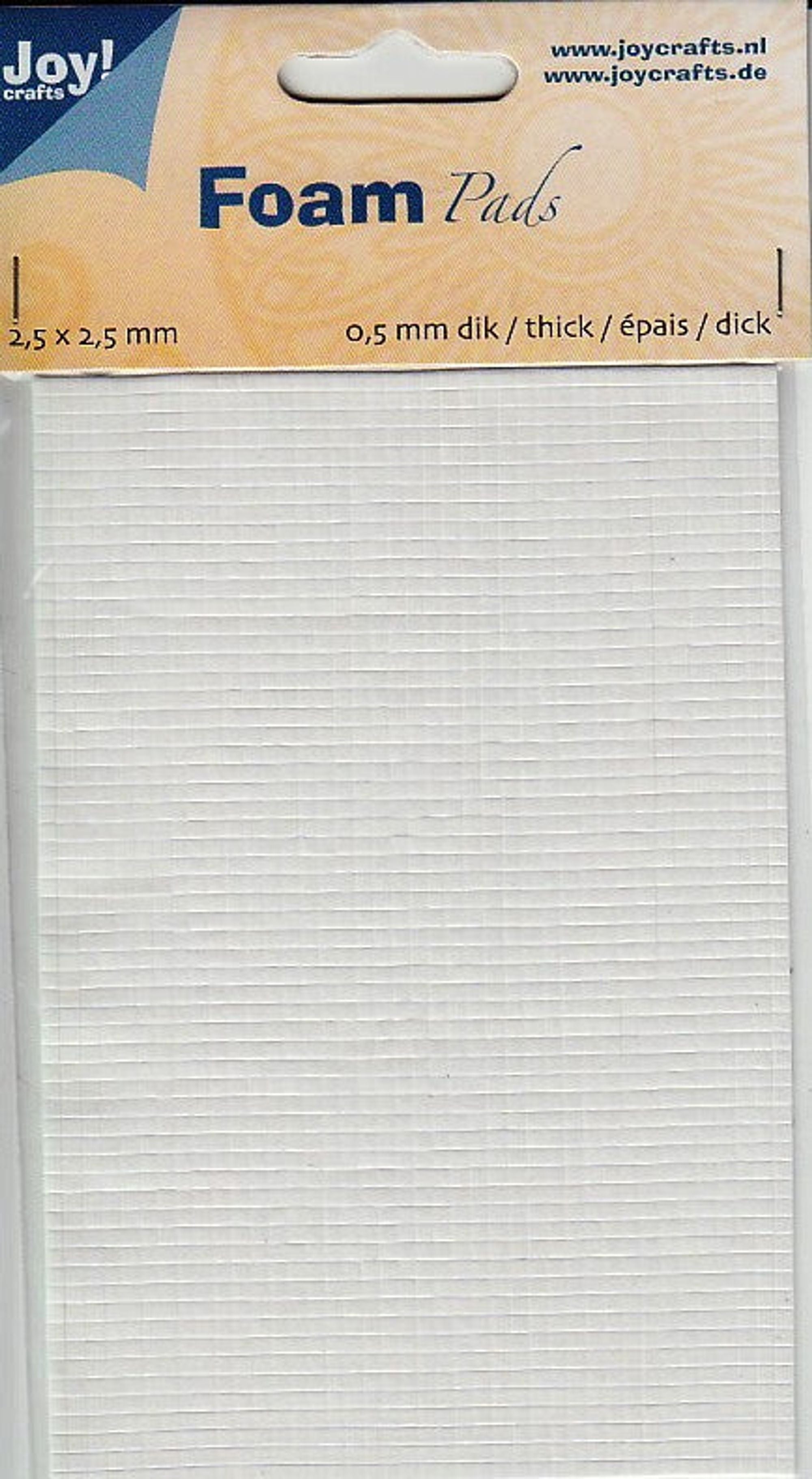 Spellbinders Card Shoppe Essentials Foam Squares Mix, White, 1mm