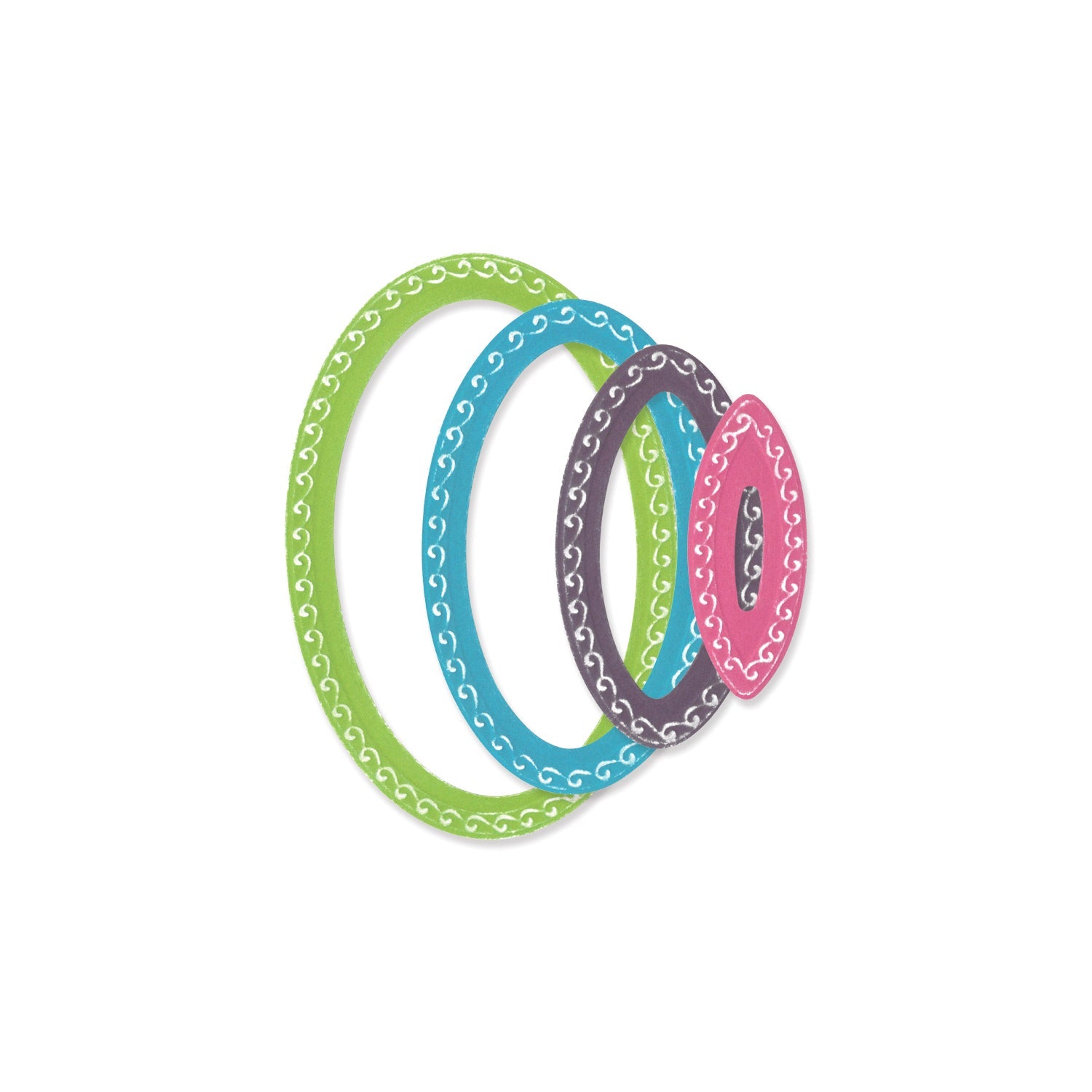 Sizzix Framelits Die Set 9PK Fanciful Framelits Clare Classic Ovals by Stacey