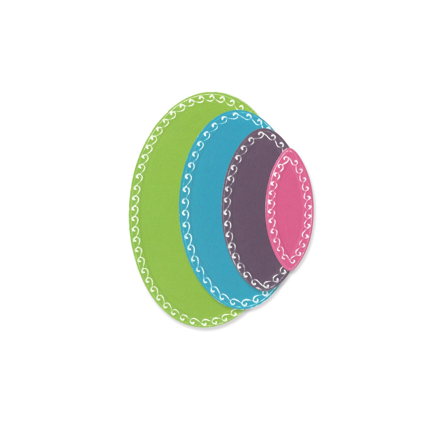 Sizzix Framelits Die Set 9PK Fanciful Framelits Clare Classic Ovals by Stacey