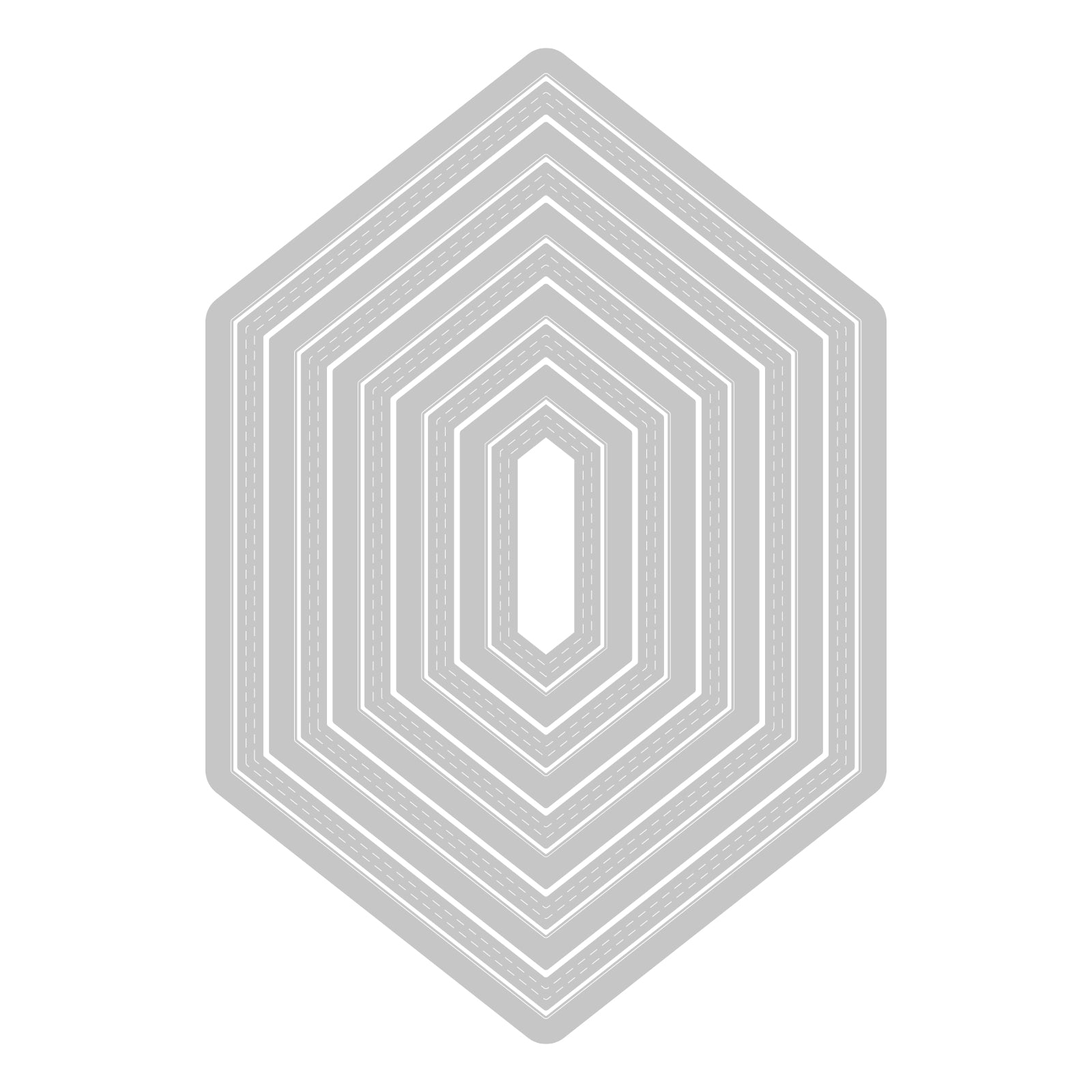 Sizzix Framelits Die Set 10PK Fanciful Framelits Belinda Stitched Hexagons by SP