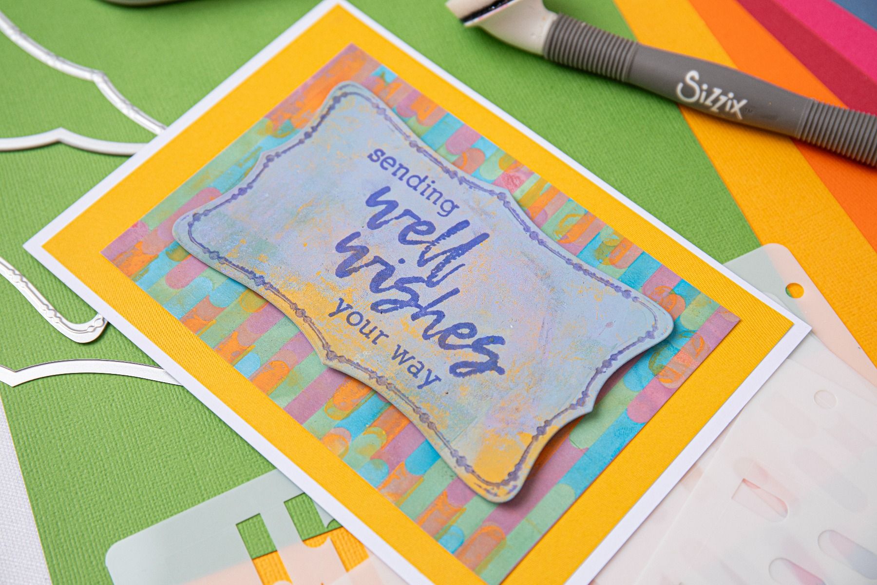 Sizzix A6 Layered Stencils 4PK Cosmopolitan, Downtown by Stacey Park