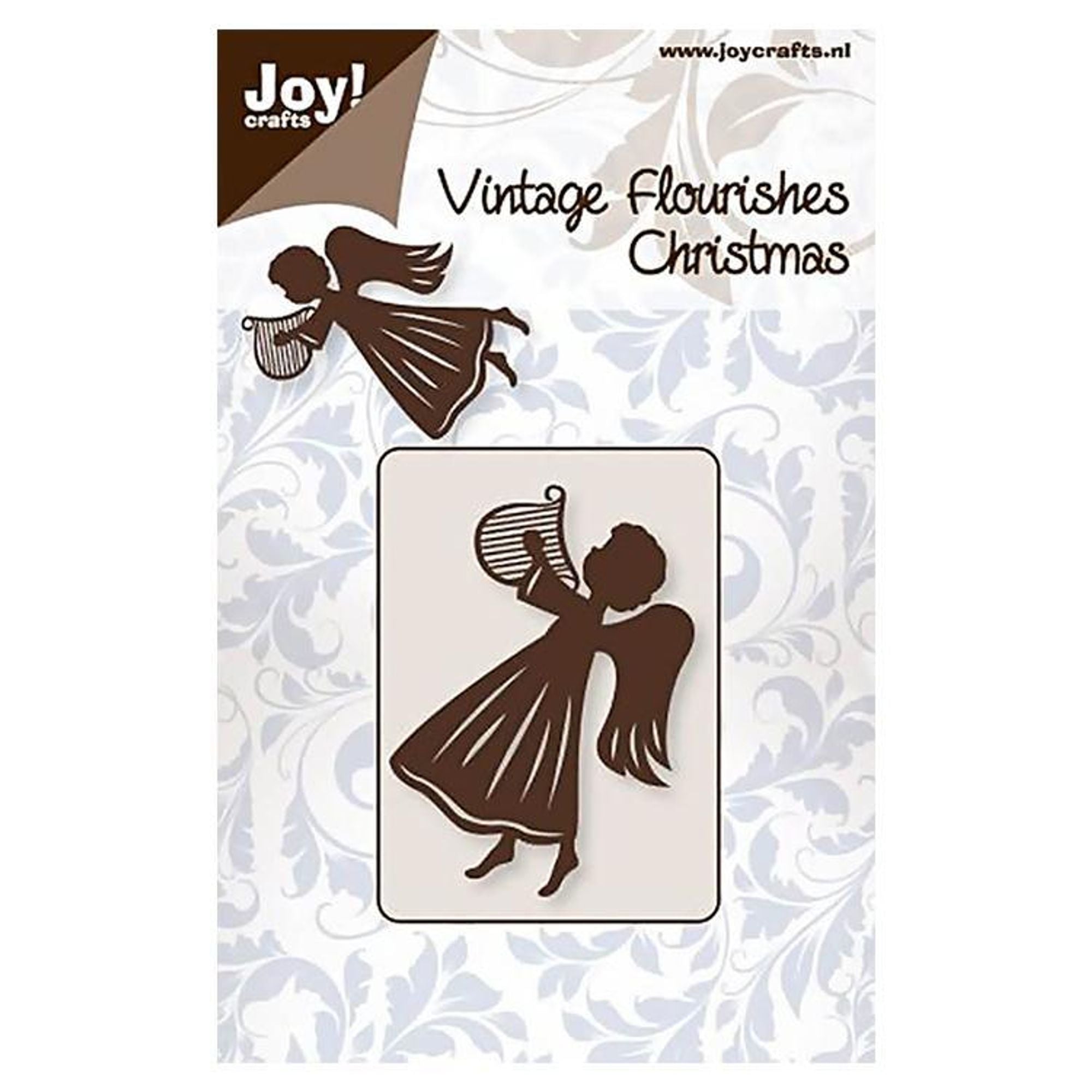 Vintage Flourishes - Angel with harp