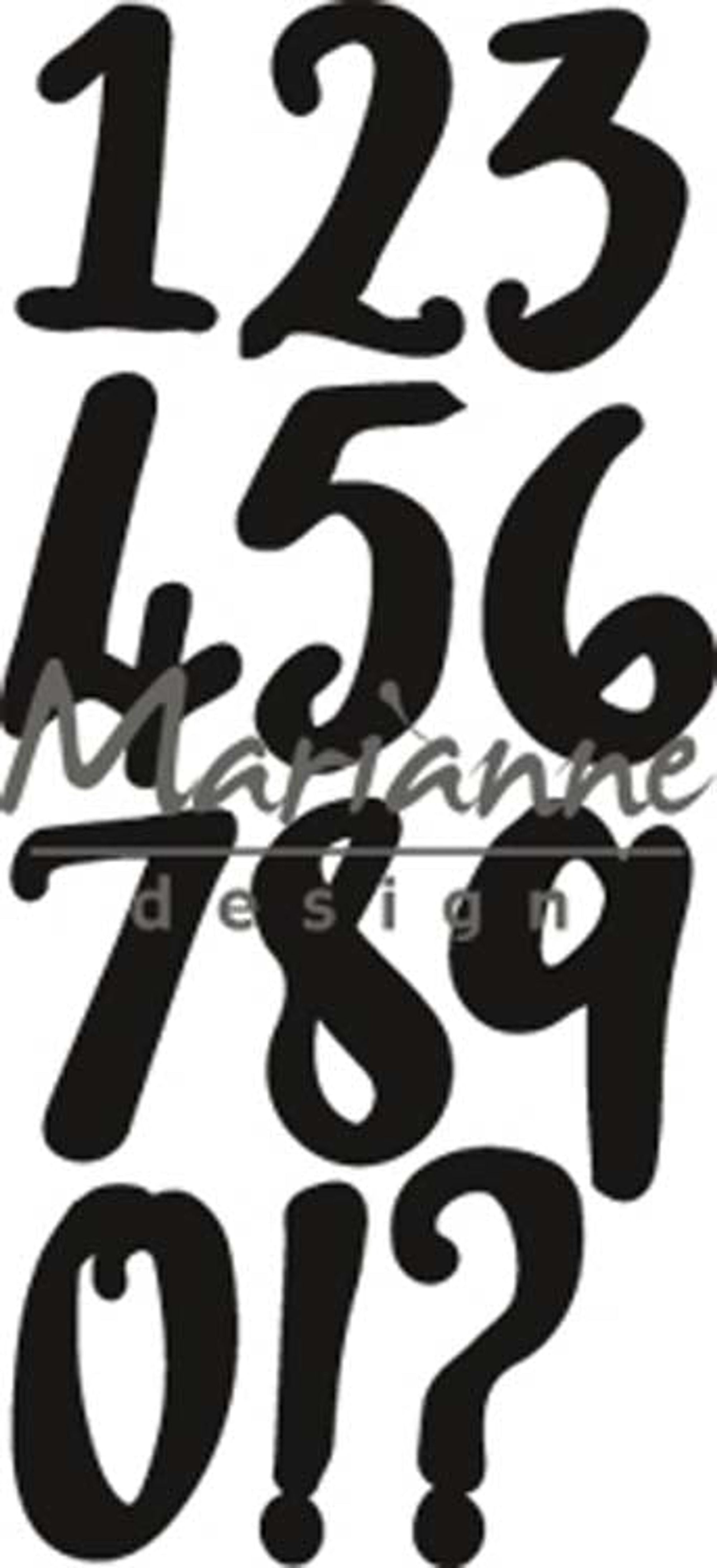 Marianne Design Craftables Brush numbers