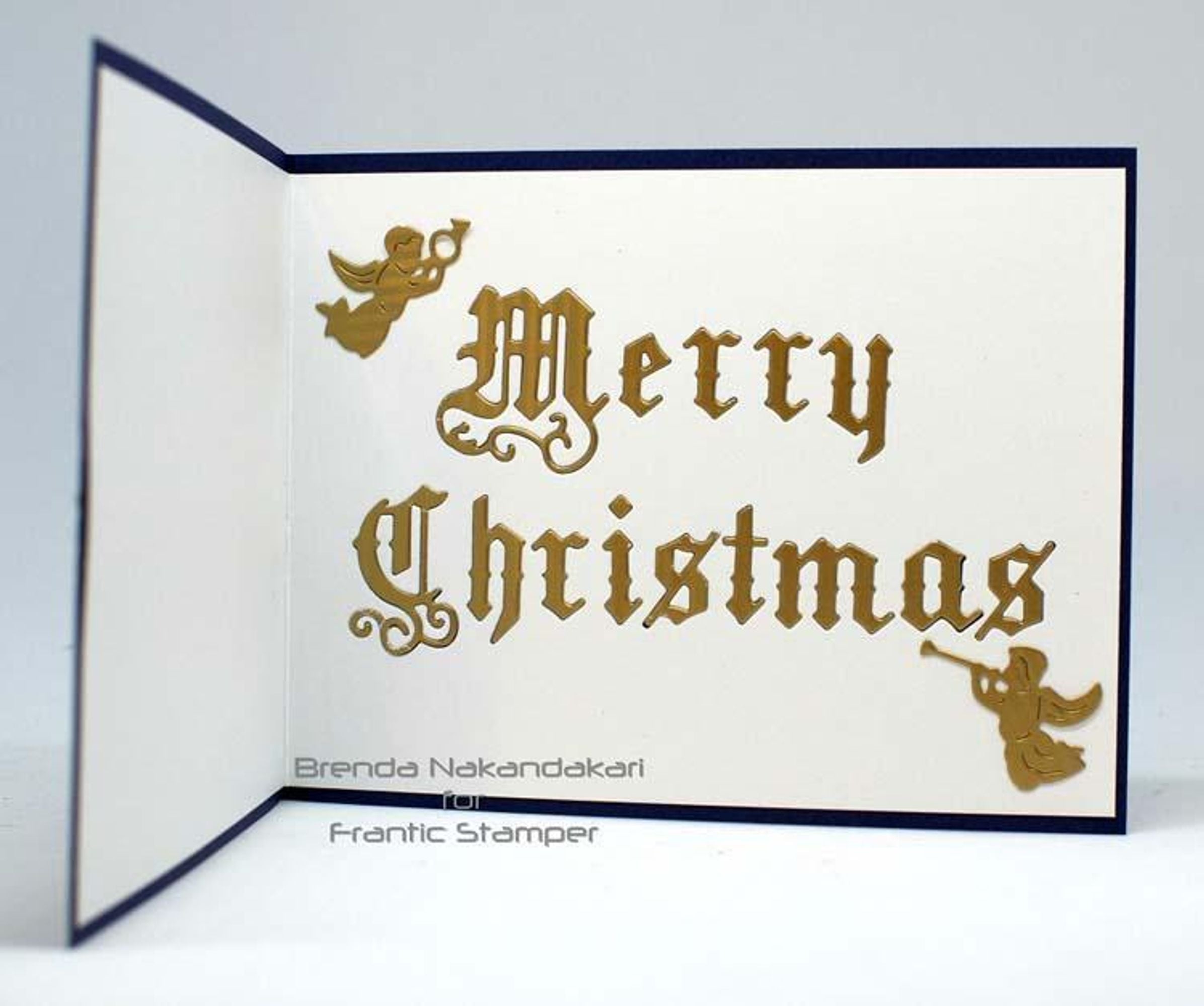 Frantic Stamper Precision Die - Old English Merry Christmas