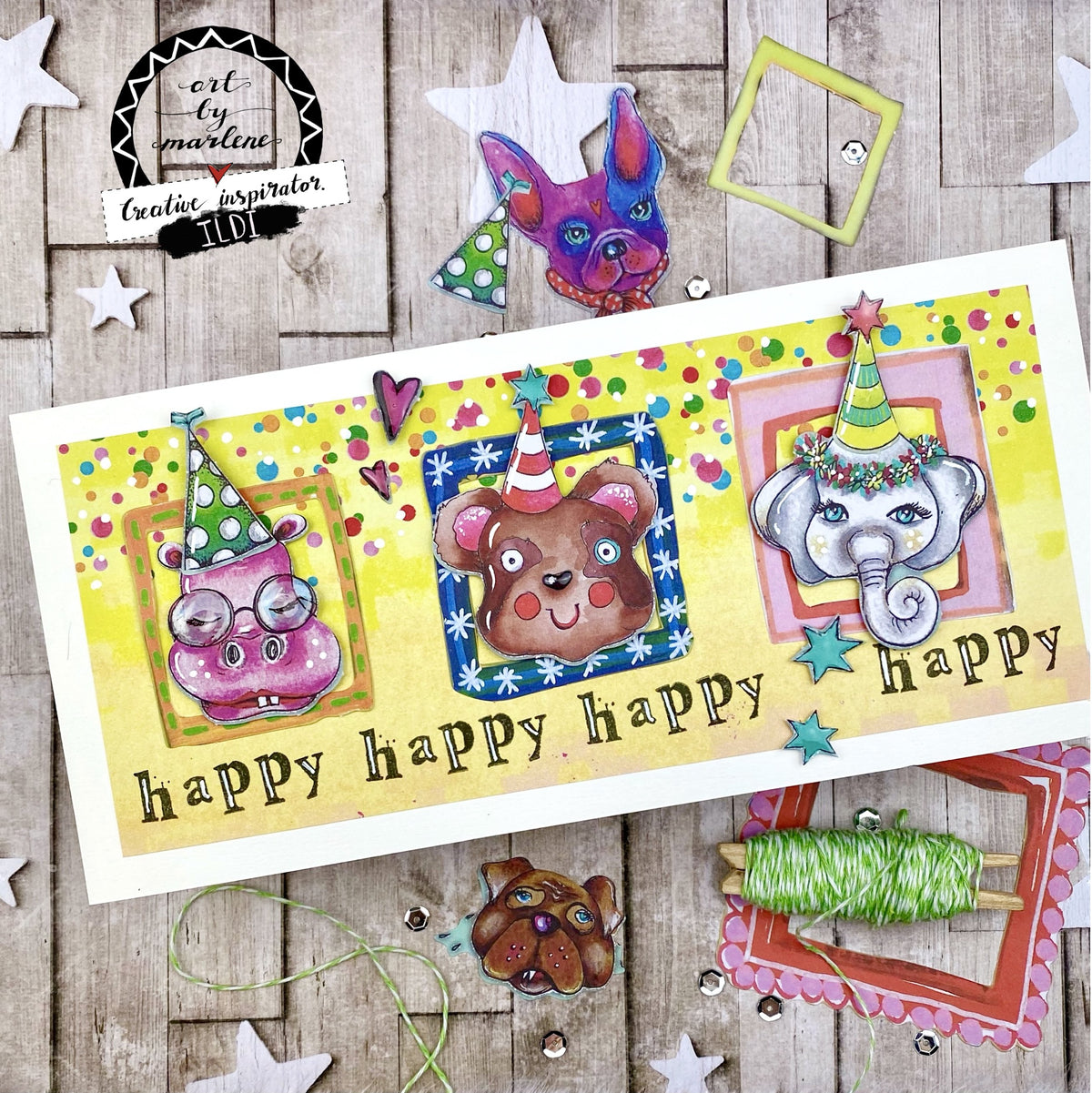 Art by Marlene Die Cut Block Marlene's World nr.4